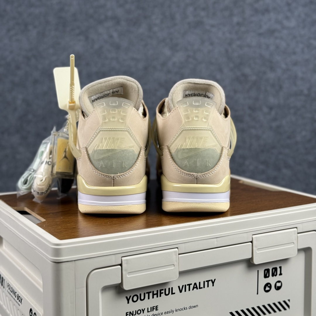 300 W版 Air Jordan AJ4 ”Metallic Gold” 米白 白帆 乔丹AJ4代中帮复古休闲篮球鞋 CV9388-100-Chinese UA Cheap High Quatity Brand Clothes Bags handbags Sneakers wholesale wholesaler seller from China Factory suppliers Fashion Clothing Shoes best Quality Beautiful Price 300 W版 Air Jordan AJ4 ”Metallic Gold” 米白 白帆 乔丹AJ4代中帮复古休闲篮球鞋 CV9388-100
