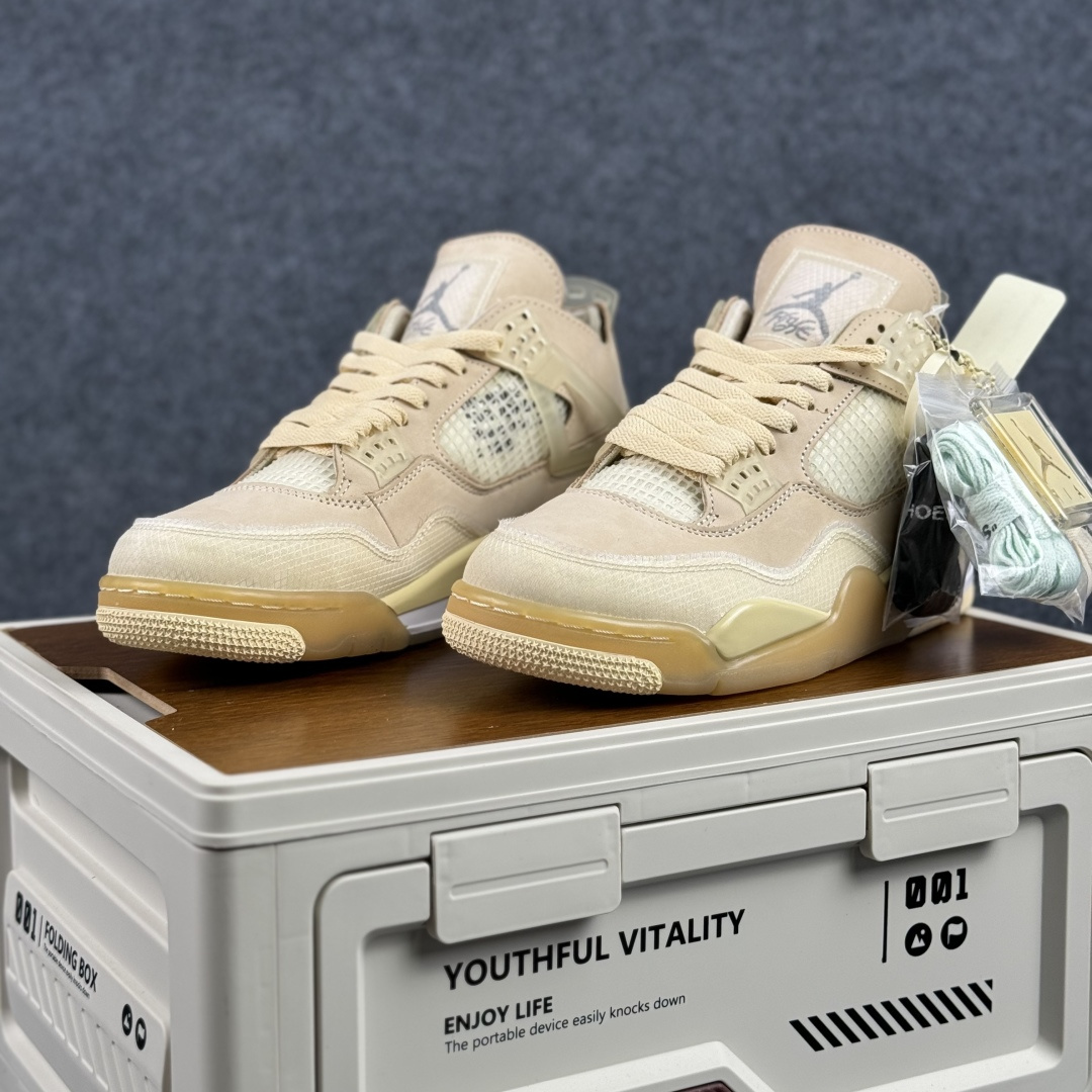 300 W版 Air Jordan AJ4 ”Metallic Gold” 米白 白帆 乔丹AJ4代中帮复古休闲篮球鞋 CV9388-100-Chinese UA Cheap High Quatity Brand Clothes Bags handbags Sneakers wholesale wholesaler seller from China Factory suppliers Fashion Clothing Shoes best Quality Beautiful Price 300 W版 Air Jordan AJ4 ”Metallic Gold” 米白 白帆 乔丹AJ4代中帮复古休闲篮球鞋 CV9388-100