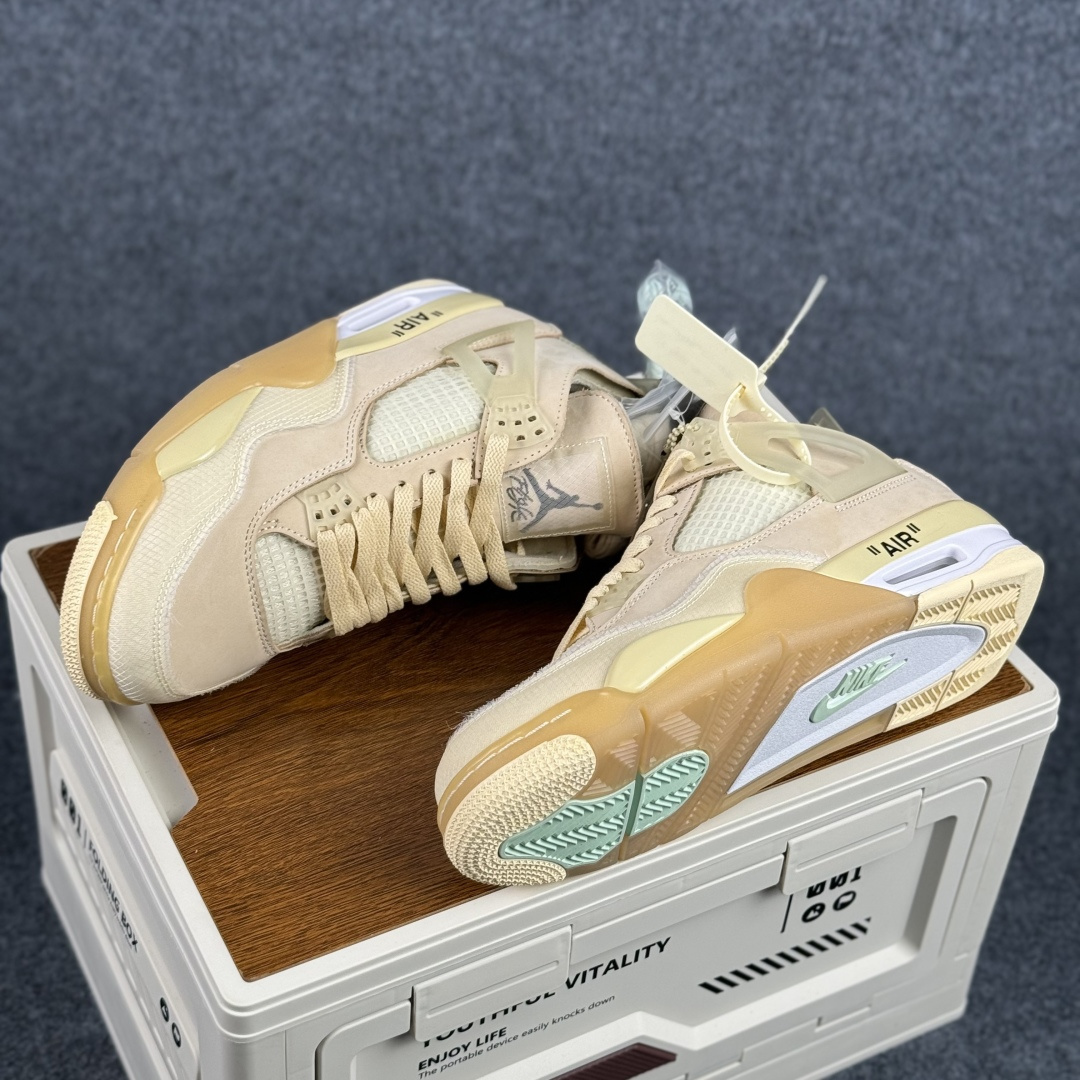 300 W版 Air Jordan AJ4 ”Metallic Gold” 米白 白帆 乔丹AJ4代中帮复古休闲篮球鞋 CV9388-100-Chinese UA Cheap High Quatity Brand Clothes Bags handbags Sneakers wholesale wholesaler seller from China Factory suppliers Fashion Clothing Shoes best Quality Beautiful Price 300 W版 Air Jordan AJ4 ”Metallic Gold” 米白 白帆 乔丹AJ4代中帮复古休闲篮球鞋 CV9388-100