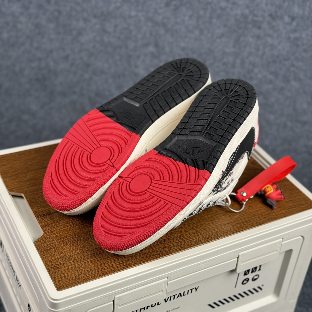 280 Air Jordan 1 Low AJ1 乔1 马年限定 高端定制 倒钩低帮复古篮球鞋 CX5050-Y70