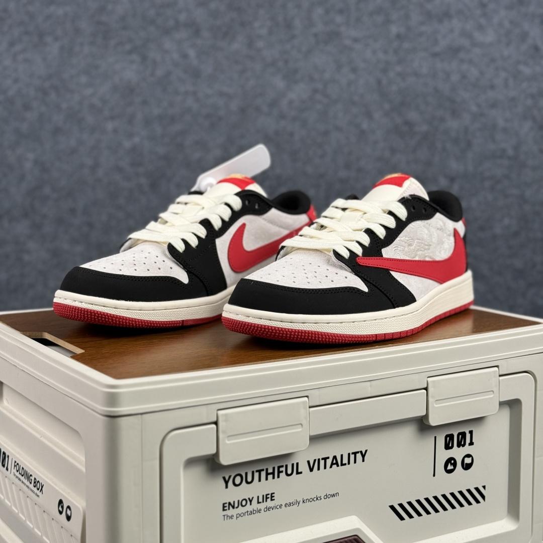 Air Jordan 1 Low AJ1 乔1 马年限定 高端定制 倒钩低帮复古篮球鞋 FF9989-014 Air Jordan 1 Low AJ1 乔1 马年限定 高端定制 倒钩低帮复古篮球鞋 FF9989-014