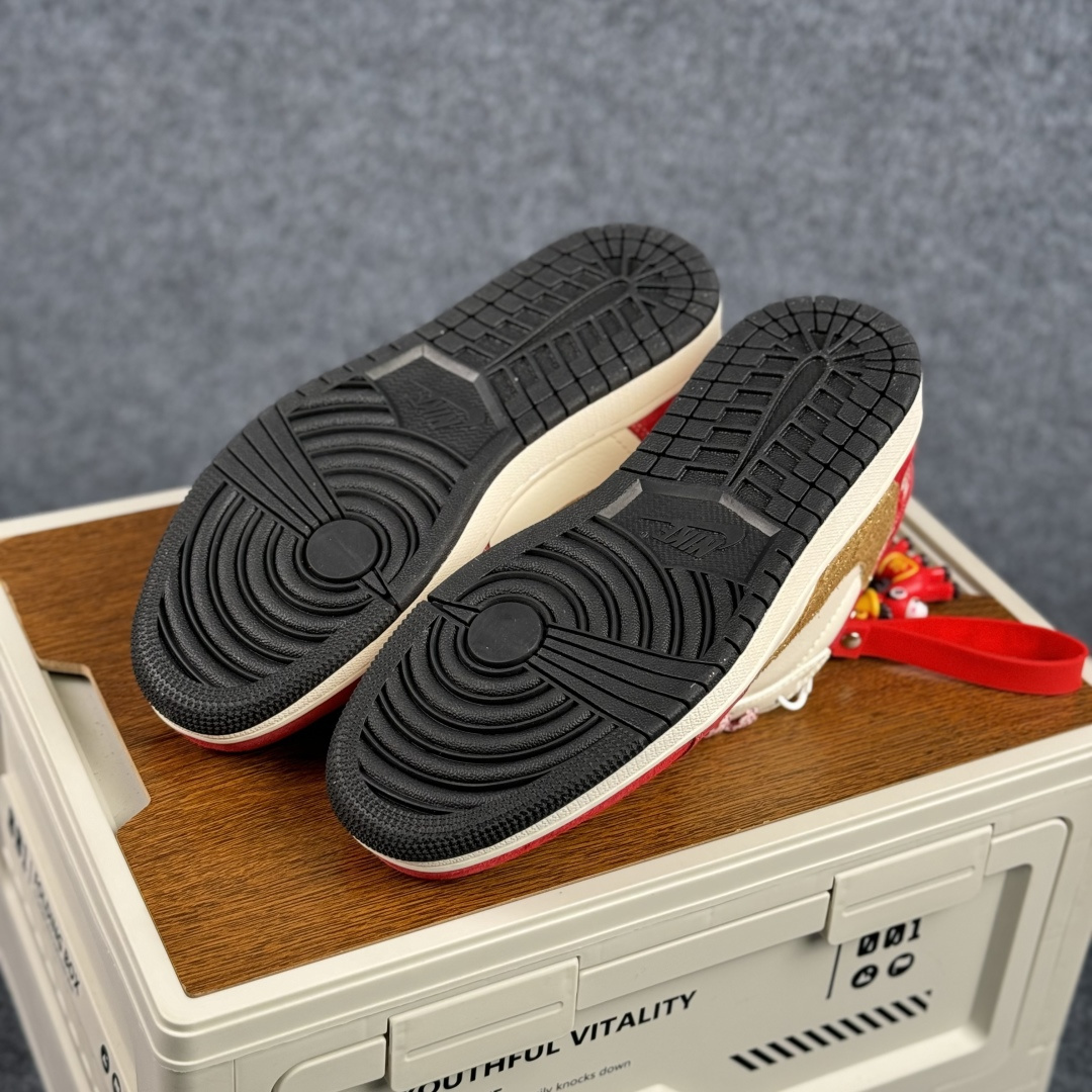 Air Jordan 1 Low AJ1 乔1 马年限定 高端定制 倒钩低帮复古篮球鞋 SD6868-122