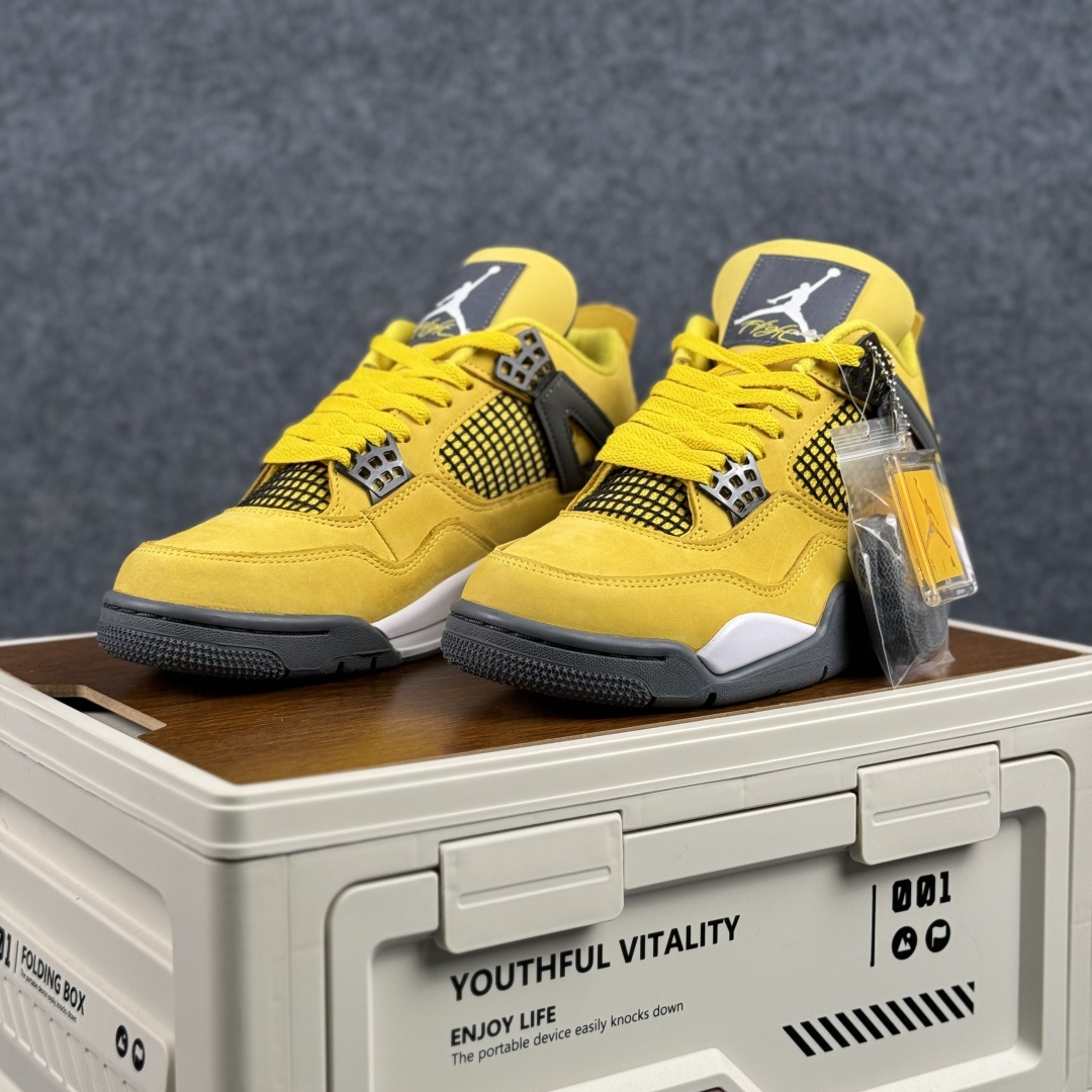 W版 Air Jordan AJ4 ”Metallic Gold” 电母黑黄 乔丹AJ4代中帮复古休闲篮球鞋 CT8527-700-Top High Quatity Cheap Sneakers Fashion Clothing Clothes Bags handbags Shoes of all Brand wholesale With The best Quality And Beautiful Price from China Factory Chinese suppliers wholesaler seller W版 Air Jordan AJ4 ”Metallic Gold” 电母黑黄 乔丹AJ4代中帮复古休闲篮球鞋 CT8527-700