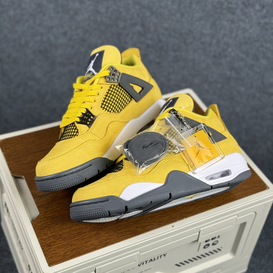 W版 Air Jordan AJ4 ”Metallic Gold” 电母黑黄 乔丹AJ4代中帮复古休闲篮球鞋 CT8527-700-Top High Quatity Cheap Sneakers Fashion Clothing Clothes Bags handbags Shoes of all Brand wholesale With The best Quality And Beautiful Price from China Factory Chinese suppliers wholesaler seller W版 Air Jordan AJ4 ”Metallic Gold” 电母黑黄 乔丹AJ4代中帮复古休闲篮球鞋 CT8527-700
