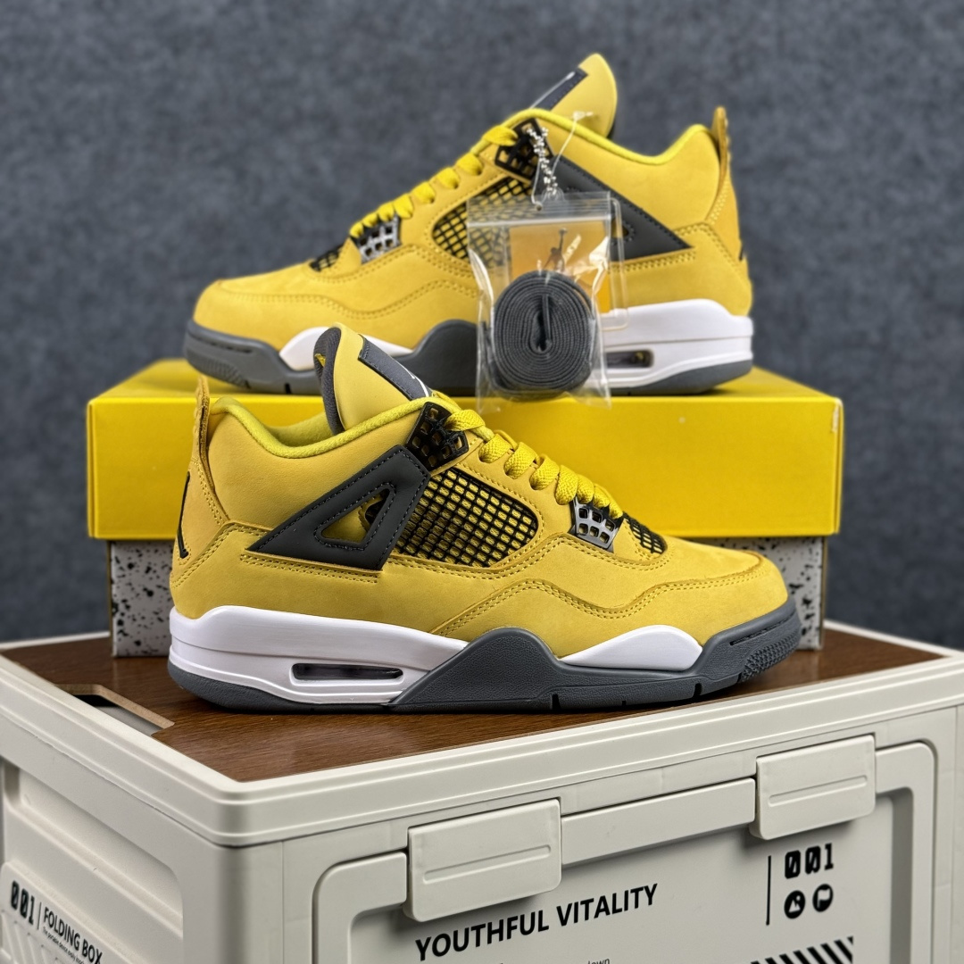 W版 Air Jordan AJ4 ”Metallic Gold” 电母黑黄 乔丹AJ4代中帮复古休闲篮球鞋 CT8527-700-Top High Quatity Cheap Sneakers Fashion Clothing Clothes Bags handbags Shoes of all Brand wholesale With The best Quality And Beautiful Price from China Factory Chinese suppliers wholesaler seller W版 Air Jordan AJ4 ”Metallic Gold” 电母黑黄 乔丹AJ4代中帮复古休闲篮球鞋 CT8527-700