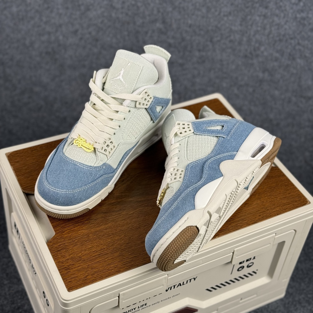 W版 Air Jordan AJ4 ”Metallic Gold” 水洗牛仔布 乔丹AJ4代中帮复古休闲篮球鞋 IB6716-100-Top High Quatity Cheap Sneakers Fashion Clothing Clothes Bags handbags Shoes of all Brand wholesale With The best Quality And Beautiful Price from China Factory Chinese suppliers wholesaler seller W版 Air Jordan AJ4 ”Metallic Gold” 水洗牛仔布 乔丹AJ4代中帮复古休闲篮球鞋 IB6716-100