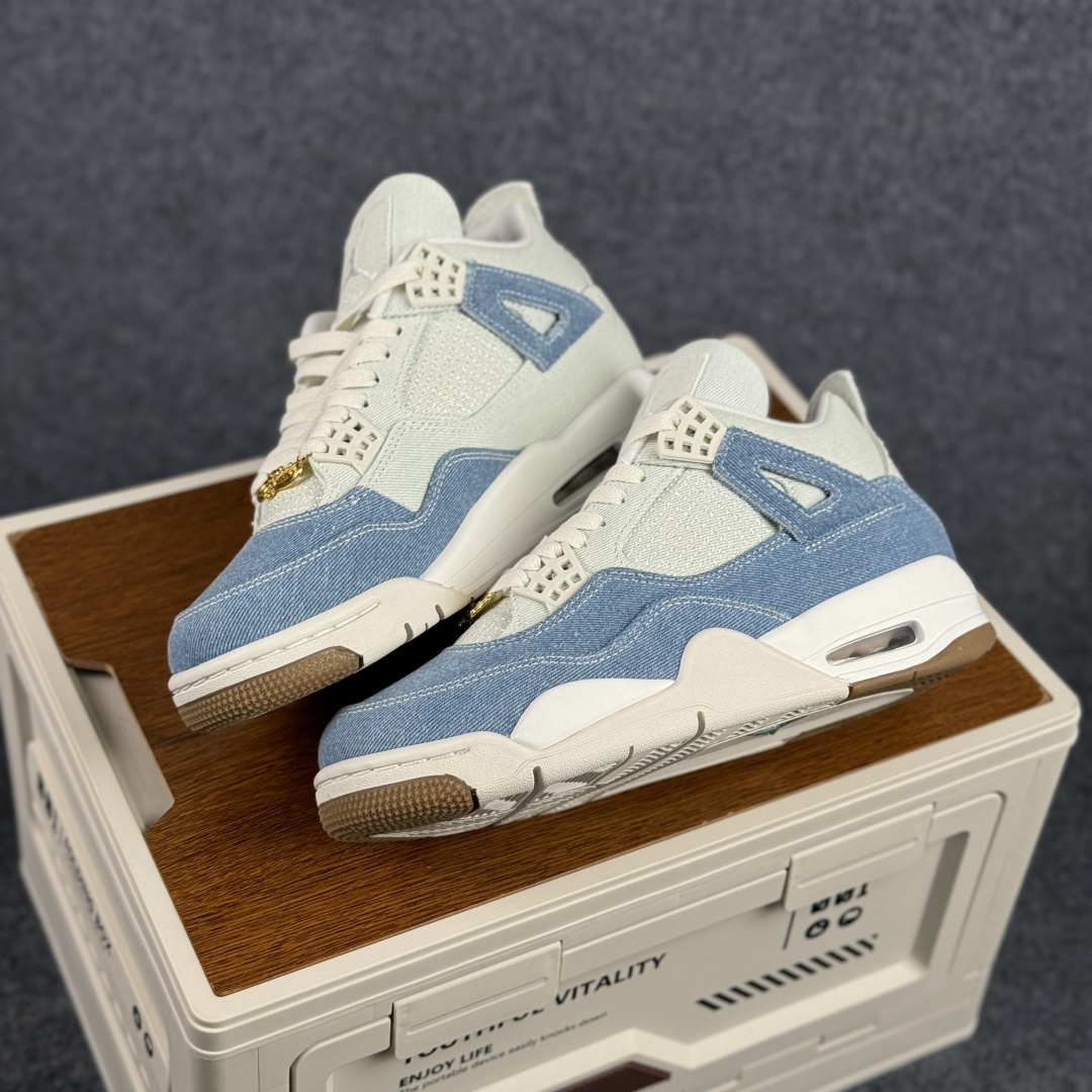 W版 Air Jordan AJ4 ”Metallic Gold” 水洗牛仔布 乔丹AJ4代中帮复古休闲篮球鞋 IB6716-100-Top High Quatity Cheap Sneakers Fashion Clothing Clothes Bags handbags Shoes of all Brand wholesale With The best Quality And Beautiful Price from China Factory Chinese suppliers wholesaler seller W版 Air Jordan AJ4 ”Metallic Gold” 水洗牛仔布 乔丹AJ4代中帮复古休闲篮球鞋 IB6716-100