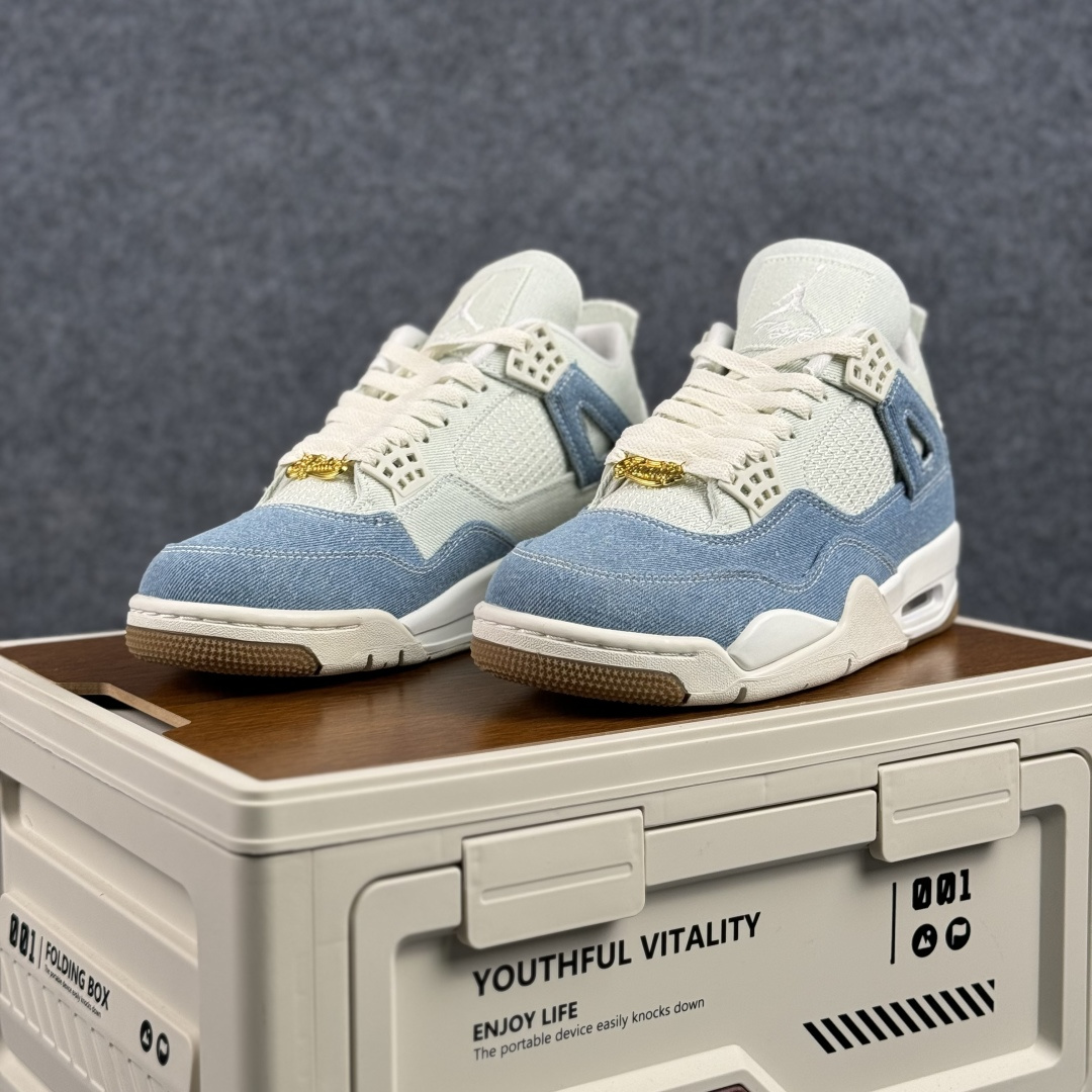 W版 Air Jordan AJ4 ”Metallic Gold” 水洗牛仔布 乔丹AJ4代中帮复古休闲篮球鞋 IB6716-100-Top High Quatity Cheap Sneakers Fashion Clothing Clothes Bags handbags Shoes of all Brand wholesale With The best Quality And Beautiful Price from China Factory Chinese suppliers wholesaler seller W版 Air Jordan AJ4 ”Metallic Gold” 水洗牛仔布 乔丹AJ4代中帮复古休闲篮球鞋 IB6716-100