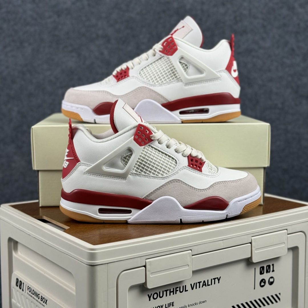 W版 Air Jordan AJ4 ”Metallic Gold” 联名白红 乔丹AJ4代中帮复古休闲篮球鞋 DR5415-106-Top High Quatity Cheap Sneakers Fashion Clothing Clothes Bags handbags Shoes of all Brand wholesale With The best Quality And Beautiful Price from China Factory Chinese suppliers wholesaler seller W版 Air Jordan AJ4 ”Metallic Gold” 联名白红 乔丹AJ4代中帮复古休闲篮球鞋 DR5415-106