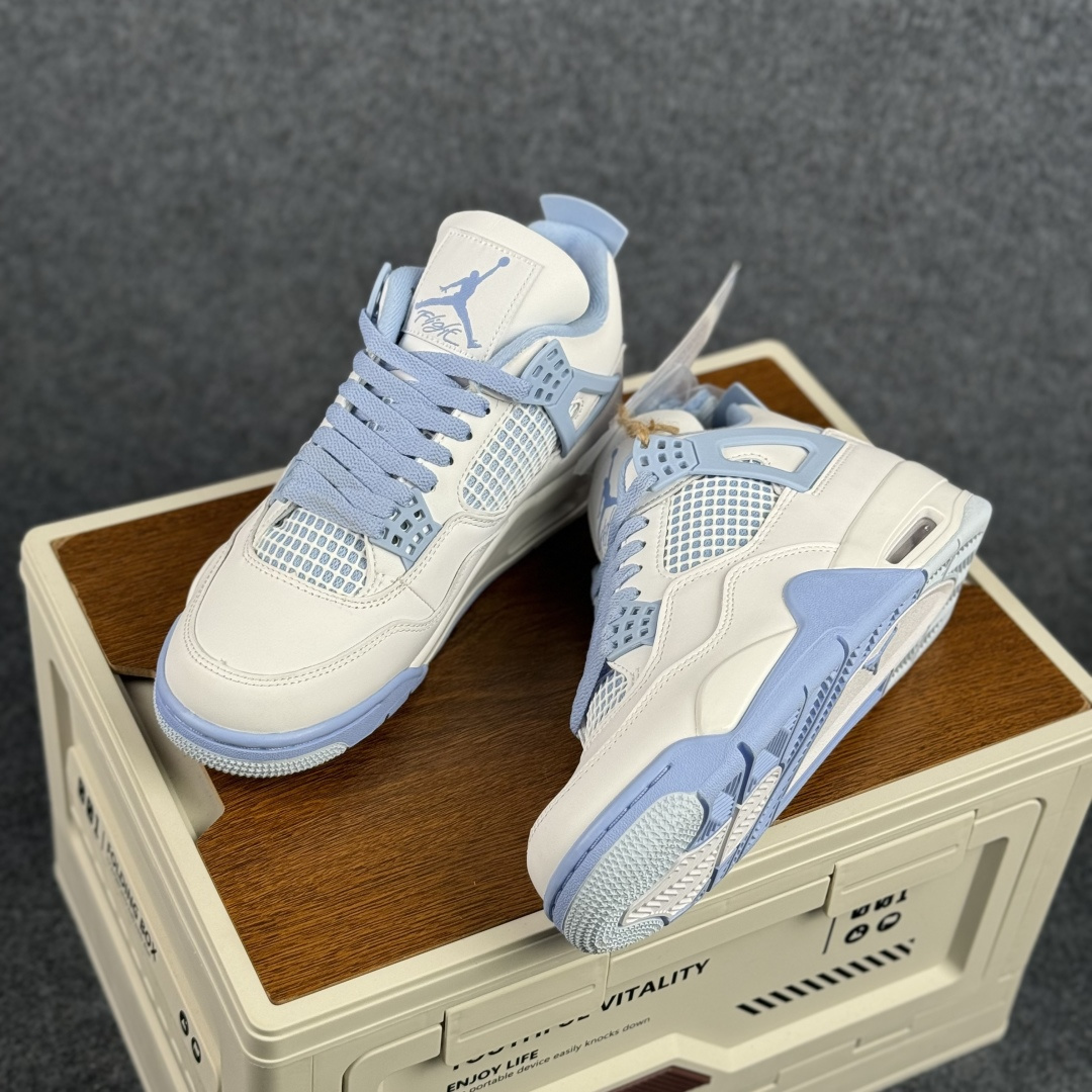 W版 Air Jordan AJ4 ”Metallic Gold” 白蓝 乔丹AJ4代中帮复古休闲篮球鞋 HV0823-100-Top High Quatity Cheap Sneakers Fashion Clothing Clothes Bags handbags Shoes of all Brand wholesale With The best Quality And Beautiful Price from China Factory Chinese suppliers wholesaler seller W版 Air Jordan AJ4 ”Metallic Gold” 白蓝 乔丹AJ4代中帮复古休闲篮球鞋 HV0823-100