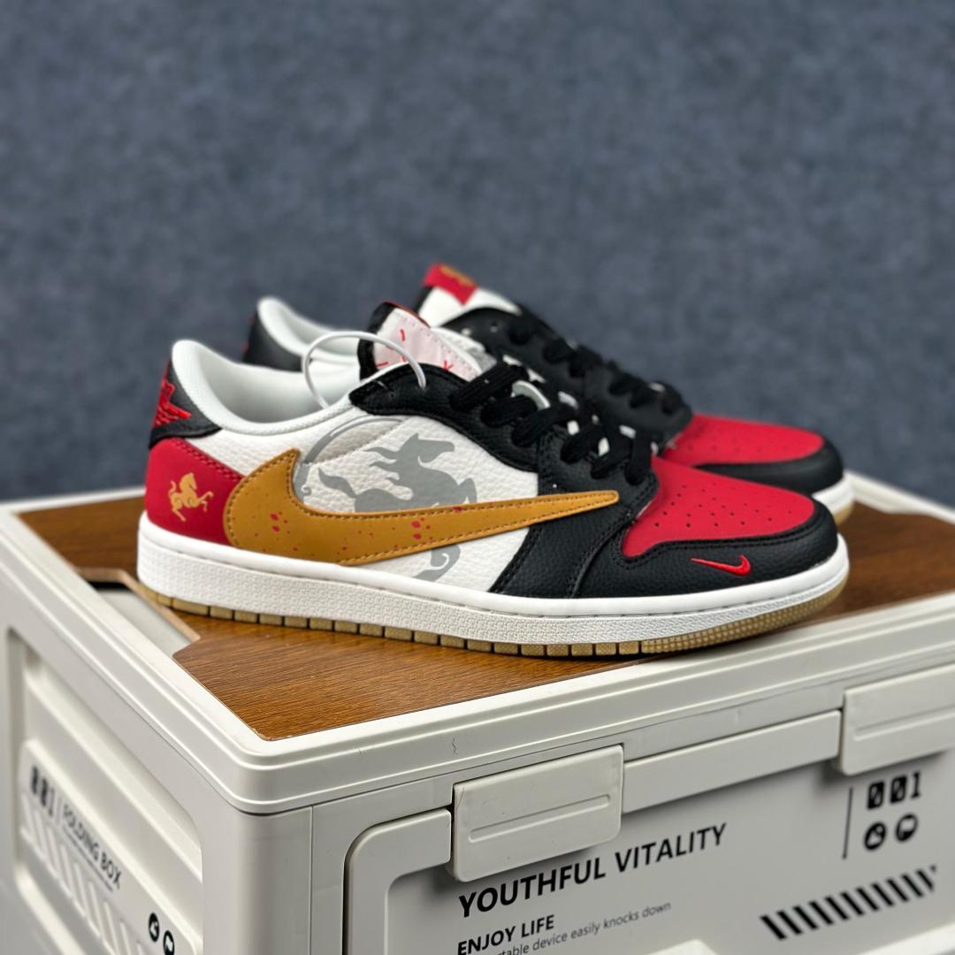 280 Travis Scott x Nike Air Jordan 1 Low 马年限定 Air Jordan 1 Low 反转黑白红小勾倒钩 版本 DZ2688-128-Chinese UA Cheap High Quatity Brand Clothes Bags handbags Sneakers wholesale wholesaler seller from China Factory suppliers Fashion Clothing Shoes best Quality Beautiful Price 280 Travis Scott x Nike Air Jordan 1 Low 马年限定 Air Jordan 1 Low 反转黑白红小勾倒钩 版本 DZ2688-128