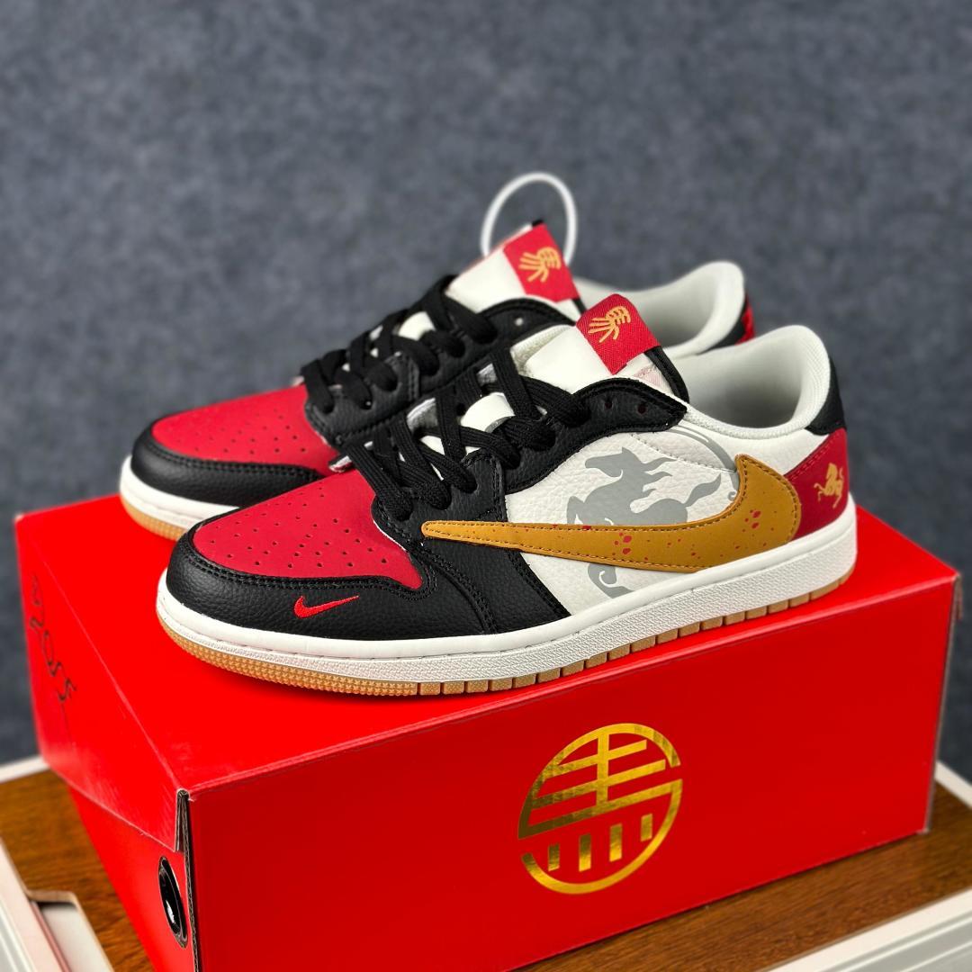 280 Travis Scott x Nike Air Jordan 1 Low 马年限定 Air Jordan 1 Low 反转黑白红小勾倒钩 版本 DZ2688-128-Chinese UA Cheap High Quatity Brand Clothes Bags handbags Sneakers wholesale wholesaler seller from China Factory suppliers Fashion Clothing Shoes best Quality Beautiful Price 280 Travis Scott x Nike Air Jordan 1 Low 马年限定 Air Jordan 1 Low 反转黑白红小勾倒钩 版本 DZ2688-128