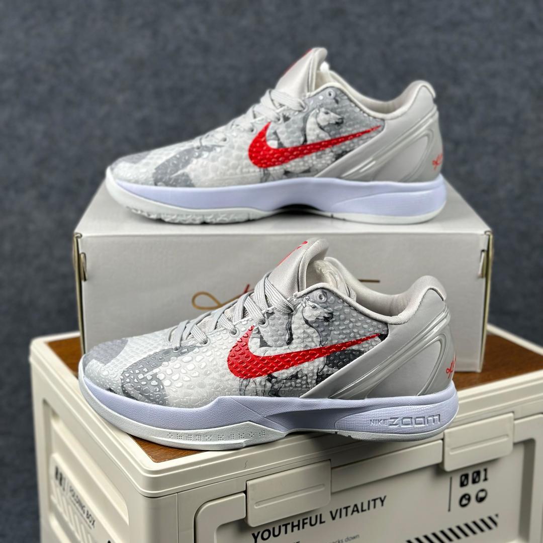 Nike Zoom Kobe VI 马年限定 CNY新年款 耐克 科比6代系列 低帮复刻实战运动低帮文化篮球鞋 CW2190-034 Nike Zoom Kobe VI 马年限定 CNY新年款 耐克 科比6代系列 低帮复刻实战运动低帮文化篮球鞋 CW2190-034