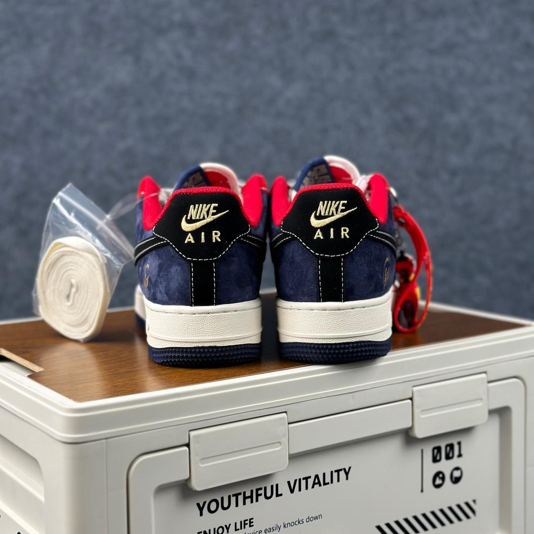 红运马年开挂 AIR FORCE 1 马年特别款 FC1688-265 红蓝撞色搭配麂皮拼接
