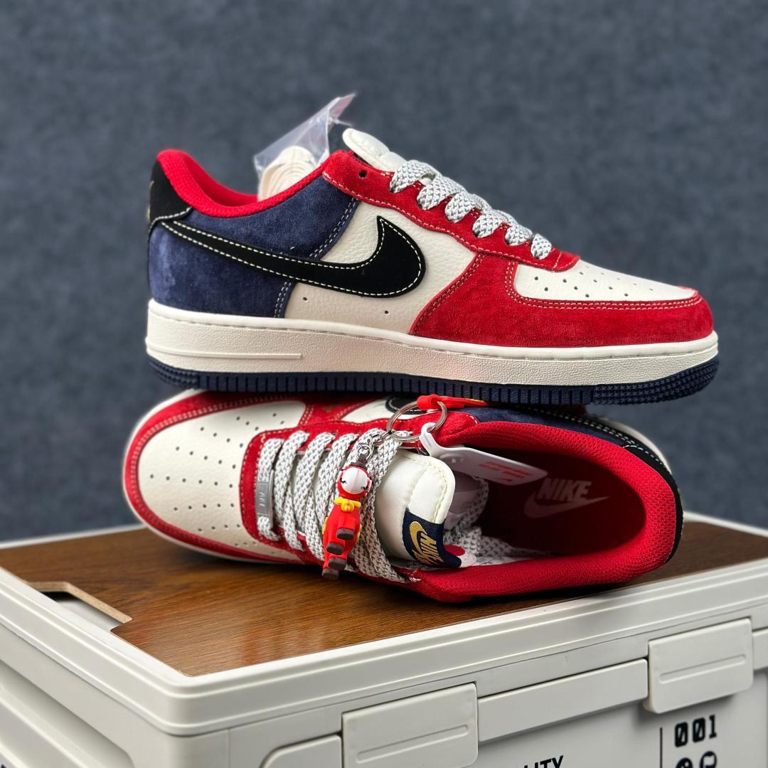 红运马年开挂 AIR FORCE 1 马年特别款 FC1688-265 红蓝撞色搭配麂皮拼接