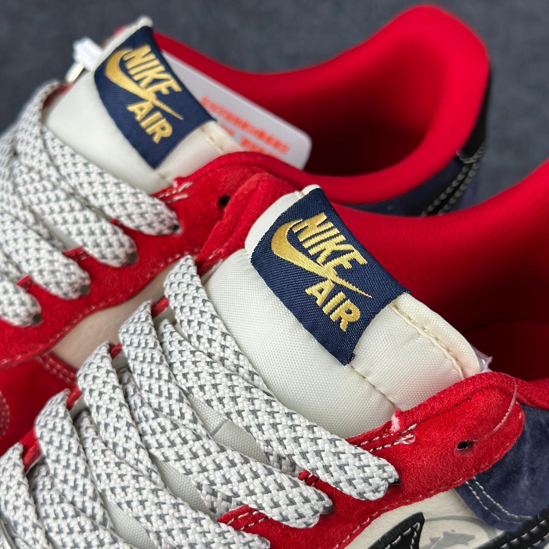 红运马年开挂 AIR FORCE 1 马年特别款 FC1688-265 红蓝撞色搭配麂皮拼接
