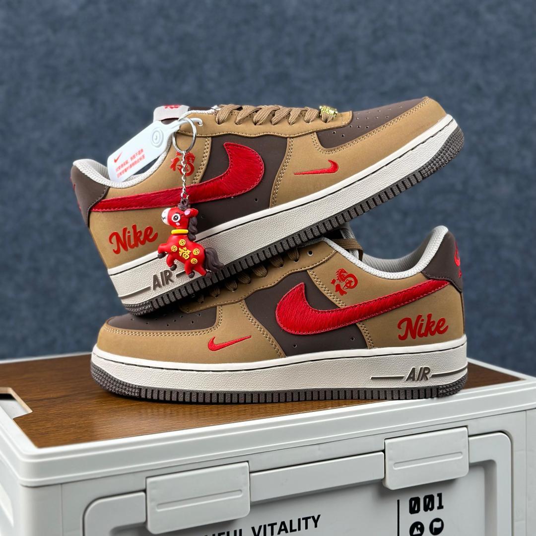 NIke Air Force 1 '07 Low “马年联名--暖棕朱红” NH0601-516-Top High Quatity Cheap Sneakers Fashion Clothing Clothes Bags handbags Shoes of all Brand wholesale With The best Quality And Beautiful Price from China Factory Chinese suppliers wholesaler seller NIke Air Force 1 '07 Low “马年联名--暖棕朱红” NH0601-516