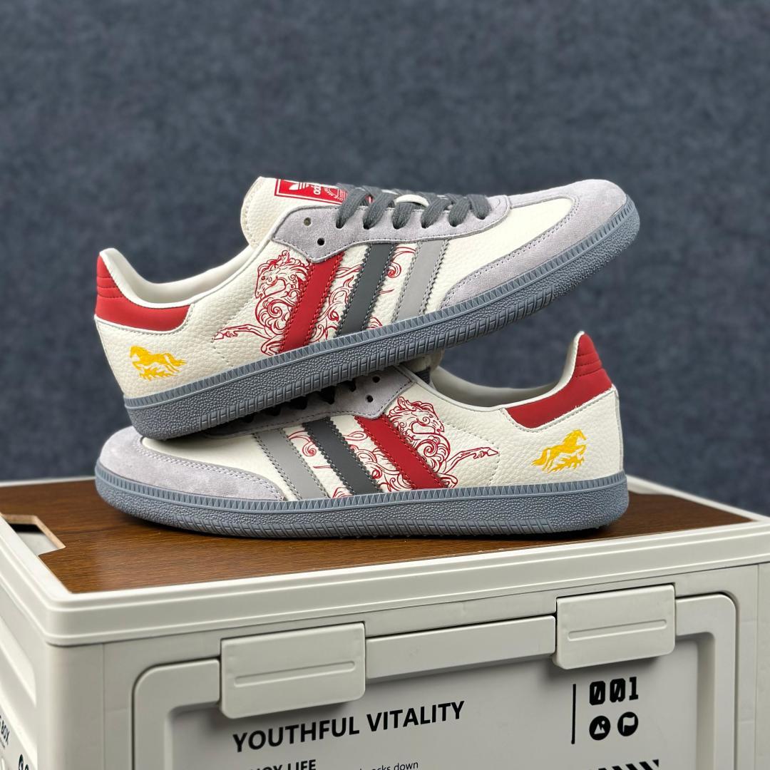 Adidas Handball Spezial Sanba 马年限定 JJ2615 阿迪达斯经典款 桑巴德训 复古休闲板鞋-Top High Quatity Cheap Sneakers Fashion Clothing Clothes Bags handbags Shoes of all Brand wholesale With The best Quality And Beautiful Price from China Factory Chinese suppliers wholesaler seller Adidas Handball Spezial Sanba 马年限定 JJ2615 阿迪达斯经典款 桑巴德训 复古休闲板鞋