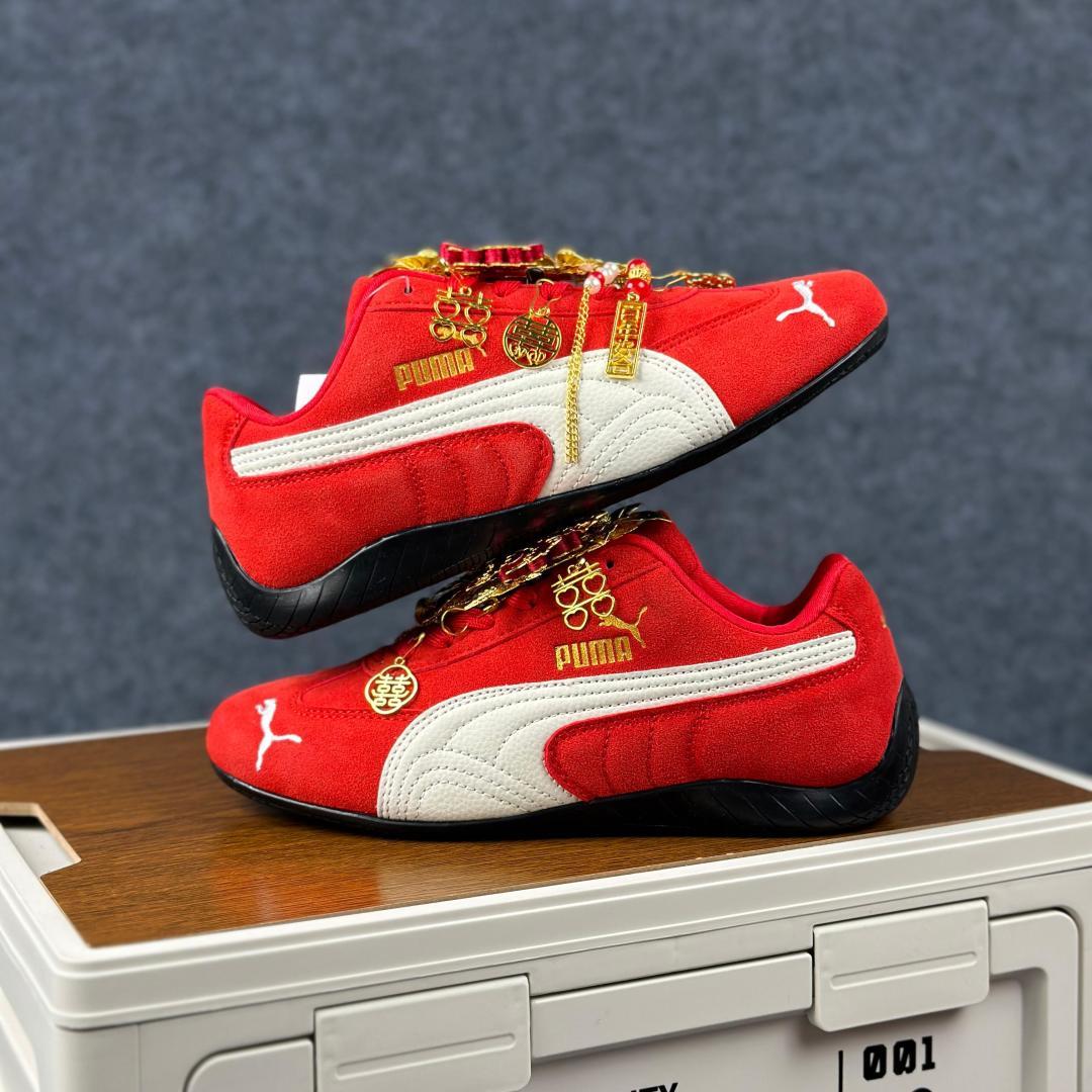 200 PUMA Speedcat 囍庆中国风 中国风主题红白 国潮金玉良缘婚鞋