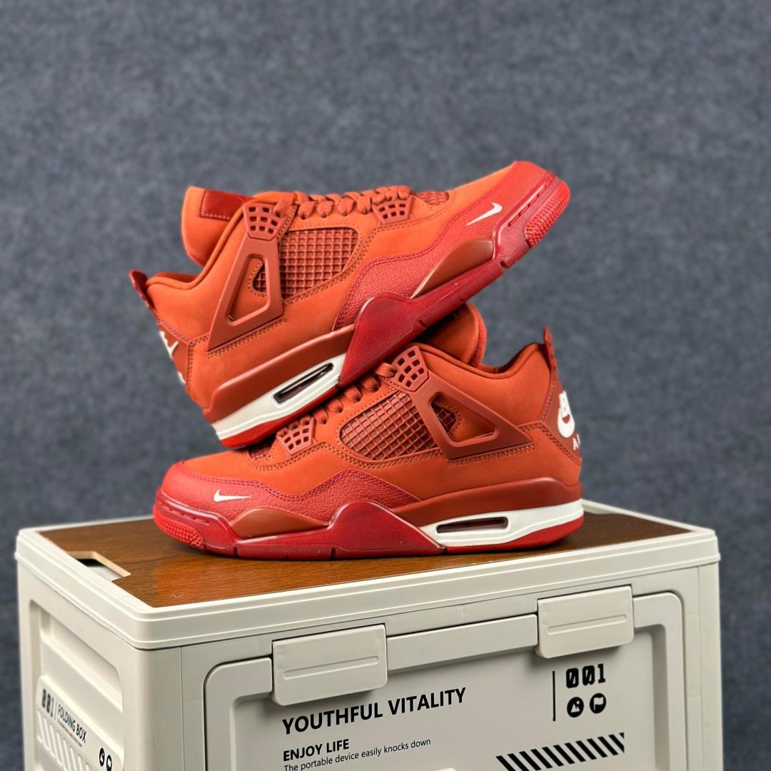 W版大厂出品 Air Jordan 4 Retro 乔丹四代 联名h红砖 HF4340-800-Top High Quatity Cheap Sneakers Fashion Clothing Clothes Bags handbags Shoes of all Brand wholesale With The best Quality And Beautiful Price from China Factory Chinese suppliers wholesaler seller W版大厂出品 Air Jordan 4 Retro 乔丹四代 联名h红砖 HF4340-800