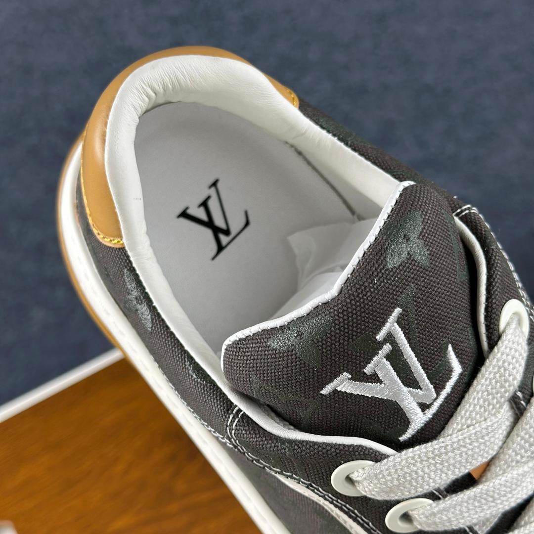 路易威登LOUIS VUITTON Tilted Low Sneakers 倾斜系列低帮复古休闲运动文化百搭板鞋“LV组合tpu生胶底”