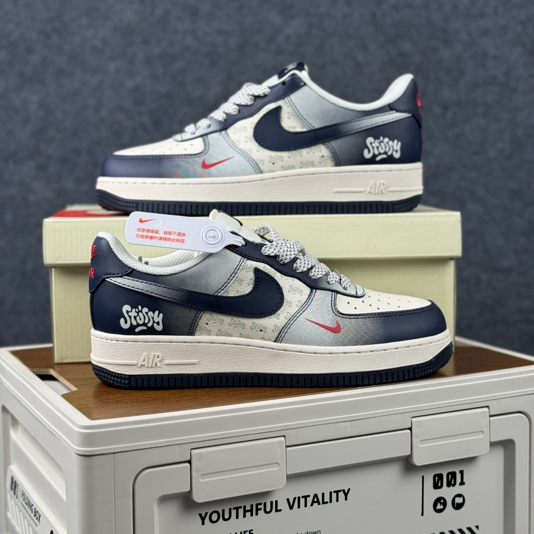 Nike Air Force 1 Low x Stüssy 联名款 复古街头 一眼沦陷 当经典空军一号 XS1958-625 Nike Air Force 1 Low x Stüssy 联名款 复古街头 一眼沦陷 当经典空军一号 XS1958-625