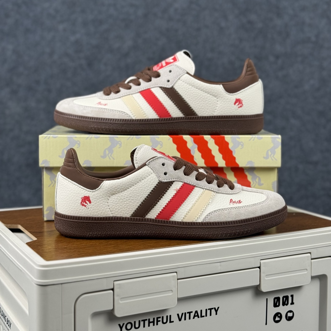Adidas Handball Spezial Sanba 马年限定 JJ2611 阿迪达斯经典款 桑巴德训 复古休闲板鞋