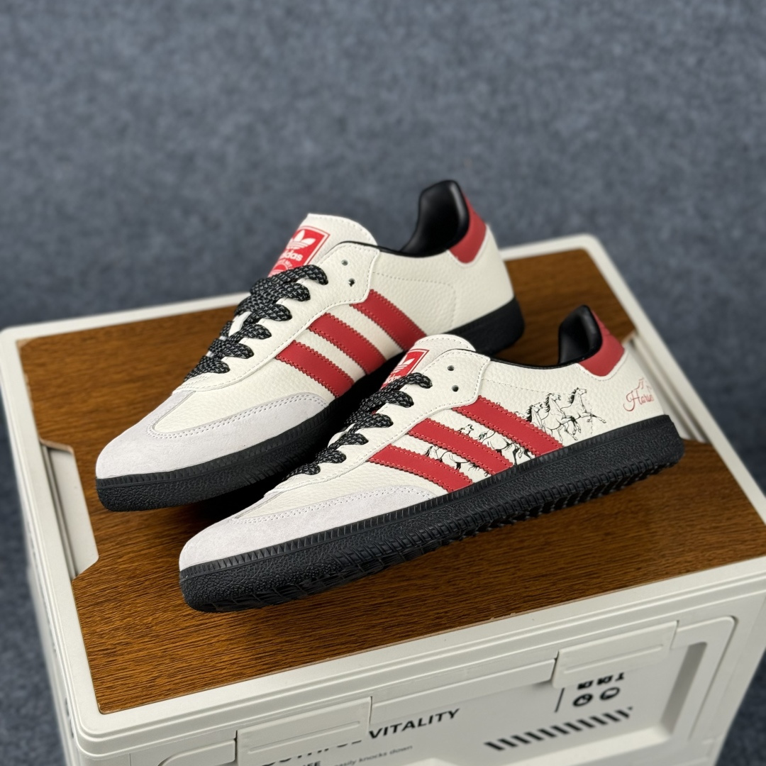 Adidas Handball Spezial Sanba 马年限定 JJ2612 阿迪达斯经典款 桑巴德训 复古休闲板鞋-Top High Quatity Cheap Sneakers Fashion Clothing Clothes Bags handbags Shoes of all Brand wholesale With The best Quality And Beautiful Price from China Factory Chinese suppliers wholesaler seller Adidas Handball Spezial Sanba 马年限定 JJ2612 阿迪达斯经典款 桑巴德训 复古休闲板鞋