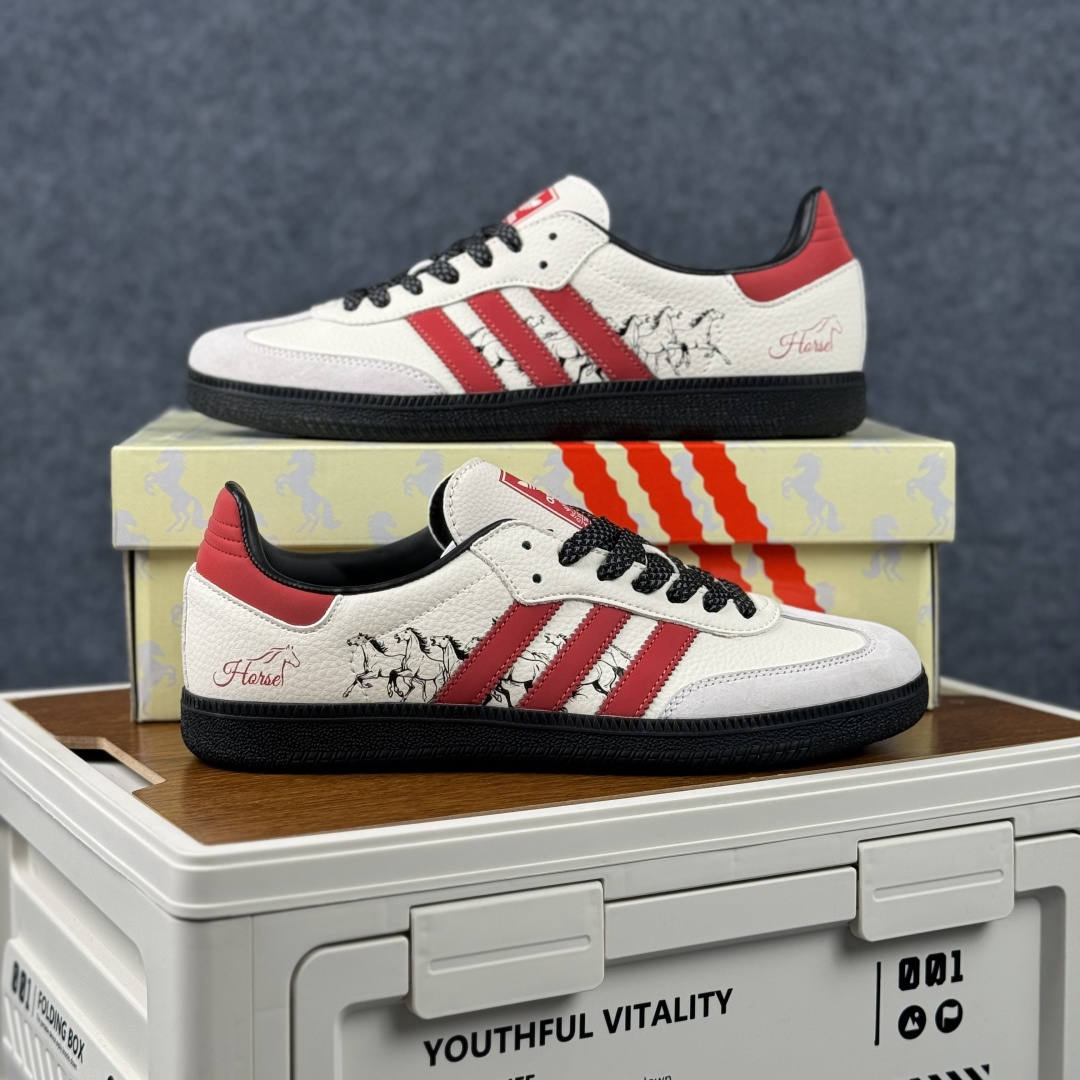 Adidas Handball Spezial Sanba 马年限定 JJ2612 阿迪达斯经典款 桑巴德训 复古休闲板鞋-Top High Quatity Cheap Sneakers Fashion Clothing Clothes Bags handbags Shoes of all Brand wholesale With The best Quality And Beautiful Price from China Factory Chinese suppliers wholesaler seller Adidas Handball Spezial Sanba 马年限定 JJ2612 阿迪达斯经典款 桑巴德训 复古休闲板鞋