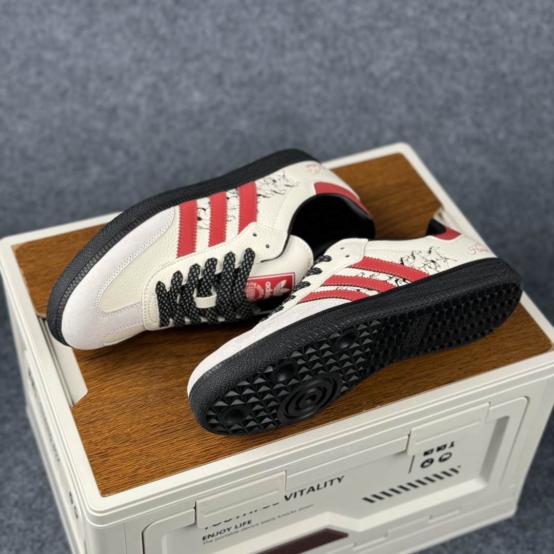 Adidas Handball Spezial Sanba 马年限定 JJ2612 阿迪达斯经典款 桑巴德训 复古休闲板鞋-Top High Quatity Cheap Sneakers Fashion Clothing Clothes Bags handbags Shoes of all Brand wholesale With The best Quality And Beautiful Price from China Factory Chinese suppliers wholesaler seller Adidas Handball Spezial Sanba 马年限定 JJ2612 阿迪达斯经典款 桑巴德训 复古休闲板鞋