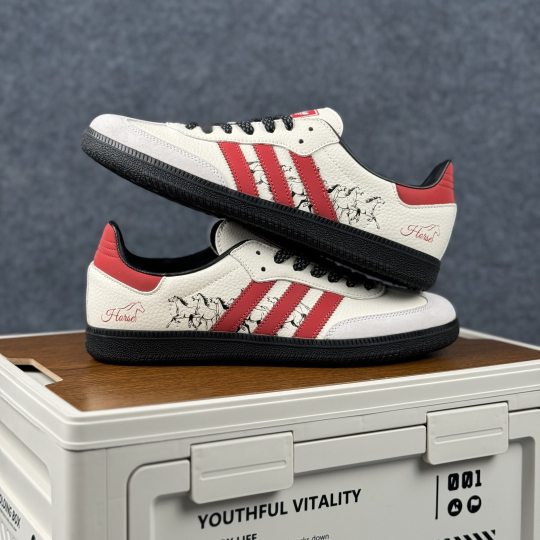 Adidas Handball Spezial Sanba 马年限定 JJ2612 阿迪达斯经典款 桑巴德训 复古休闲板鞋-Top High Quatity Cheap Sneakers Fashion Clothing Clothes Bags handbags Shoes of all Brand wholesale With The best Quality And Beautiful Price from China Factory Chinese suppliers wholesaler seller Adidas Handball Spezial Sanba 马年限定 JJ2612 阿迪达斯经典款 桑巴德训 复古休闲板鞋