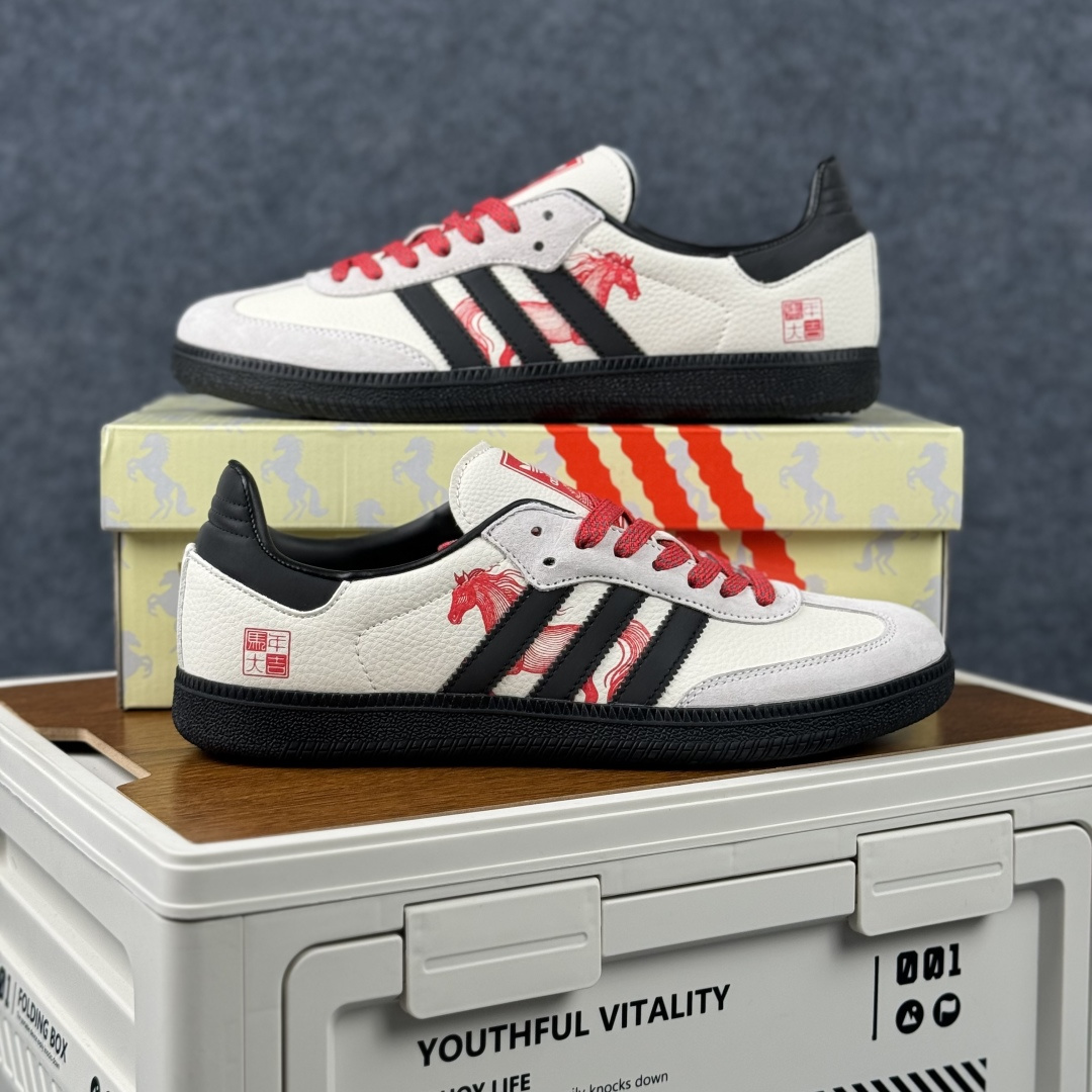 Adidas Handball Spezial Sanba 马年限定 ZH2593 阿迪达斯经典款 桑巴德训 复古休闲板鞋-Top High Quatity Cheap Sneakers Fashion Clothing Clothes Bags handbags Shoes of all Brand wholesale With The best Quality And Beautiful Price from China Factory Chinese suppliers wholesaler seller Adidas Handball Spezial Sanba 马年限定 ZH2593 阿迪达斯经典款 桑巴德训 复古休闲板鞋