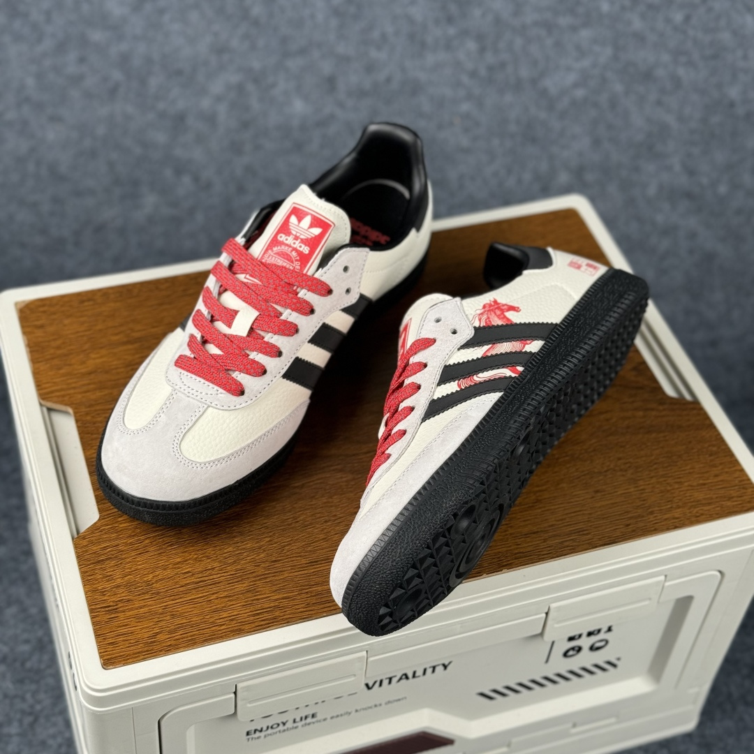 Adidas Handball Spezial Sanba 马年限定 ZH2593 阿迪达斯经典款 桑巴德训 复古休闲板鞋-Top High Quatity Cheap Sneakers Fashion Clothing Clothes Bags handbags Shoes of all Brand wholesale With The best Quality And Beautiful Price from China Factory Chinese suppliers wholesaler seller Adidas Handball Spezial Sanba 马年限定 ZH2593 阿迪达斯经典款 桑巴德训 复古休闲板鞋