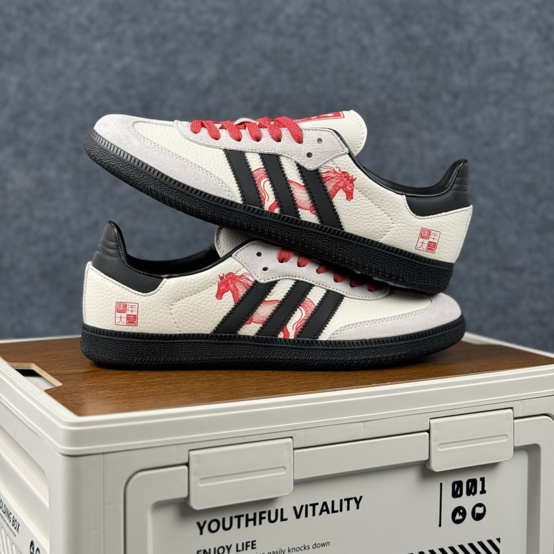 Adidas Handball Spezial Sanba 马年限定 ZH2593 阿迪达斯经典款 桑巴德训 复古休闲板鞋-Top High Quatity Cheap Sneakers Fashion Clothing Clothes Bags handbags Shoes of all Brand wholesale With The best Quality And Beautiful Price from China Factory Chinese suppliers wholesaler seller Adidas Handball Spezial Sanba 马年限定 ZH2593 阿迪达斯经典款 桑巴德训 复古休闲板鞋