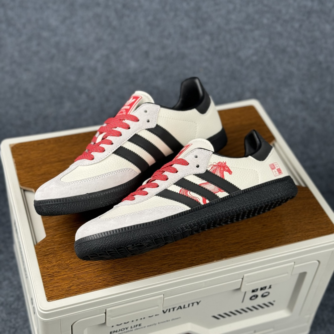 Adidas Handball Spezial Sanba 马年限定 ZH2593 阿迪达斯经典款 桑巴德训 复古休闲板鞋-Top High Quatity Cheap Sneakers Fashion Clothing Clothes Bags handbags Shoes of all Brand wholesale With The best Quality And Beautiful Price from China Factory Chinese suppliers wholesaler seller Adidas Handball Spezial Sanba 马年限定 ZH2593 阿迪达斯经典款 桑巴德训 复古休闲板鞋