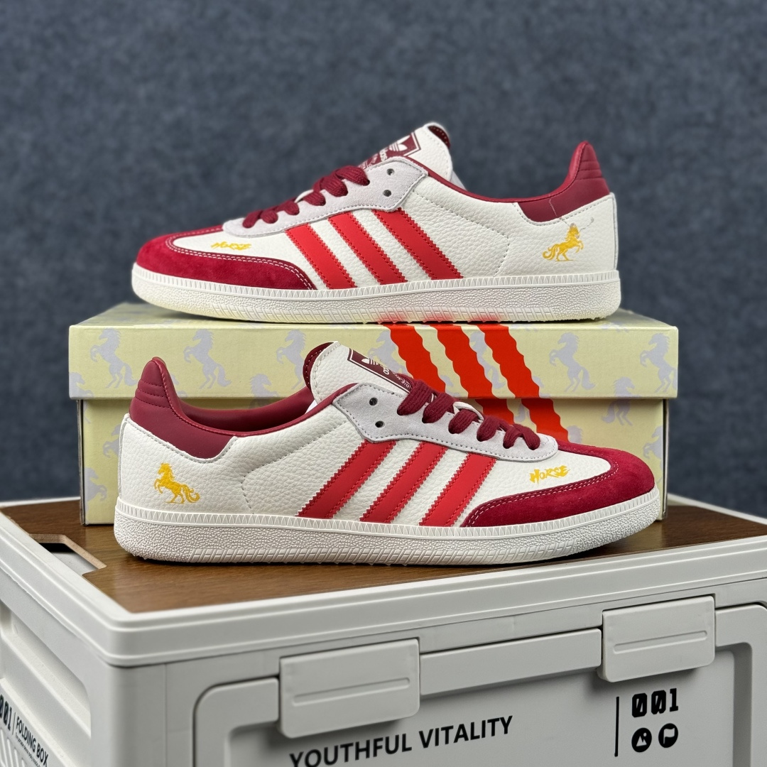 Adidas Handball Spezial Sanba 马年限定 JJ2613 阿迪达斯经典款 桑巴德训 复古休闲板鞋-Top High Quatity Cheap Sneakers Fashion Clothing Clothes Bags handbags Shoes of all Brand wholesale With The best Quality And Beautiful Price from China Factory Chinese suppliers wholesaler seller Adidas Handball Spezial Sanba 马年限定 JJ2613 阿迪达斯经典款 桑巴德训 复古休闲板鞋
