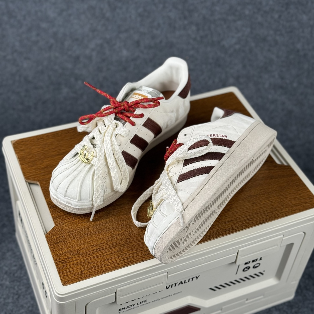 AD Originals Super2 CNY 马年白棕红贝壳头 KJ6293 AD Originals Super2 CNY 马年白棕红贝壳头 KJ6293