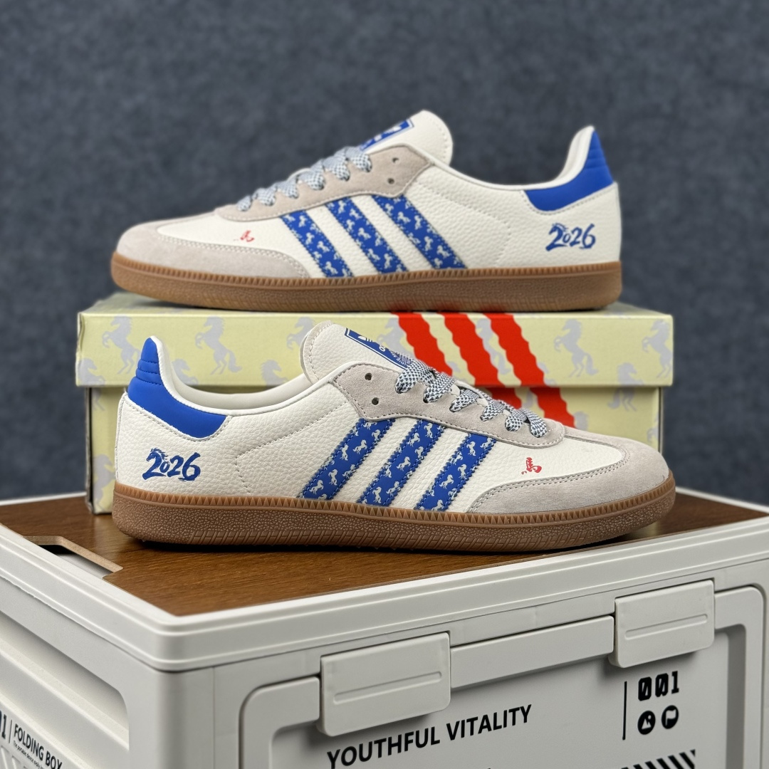 Adidas Handball Spezial Sanba 马年限定 JJ2614 阿迪达斯经典款 桑巴德训 复古休闲板鞋 Adidas Handball Spezial Sanba 马年限定 JJ2614 阿迪达斯经典款 桑巴德训 复古休闲板鞋