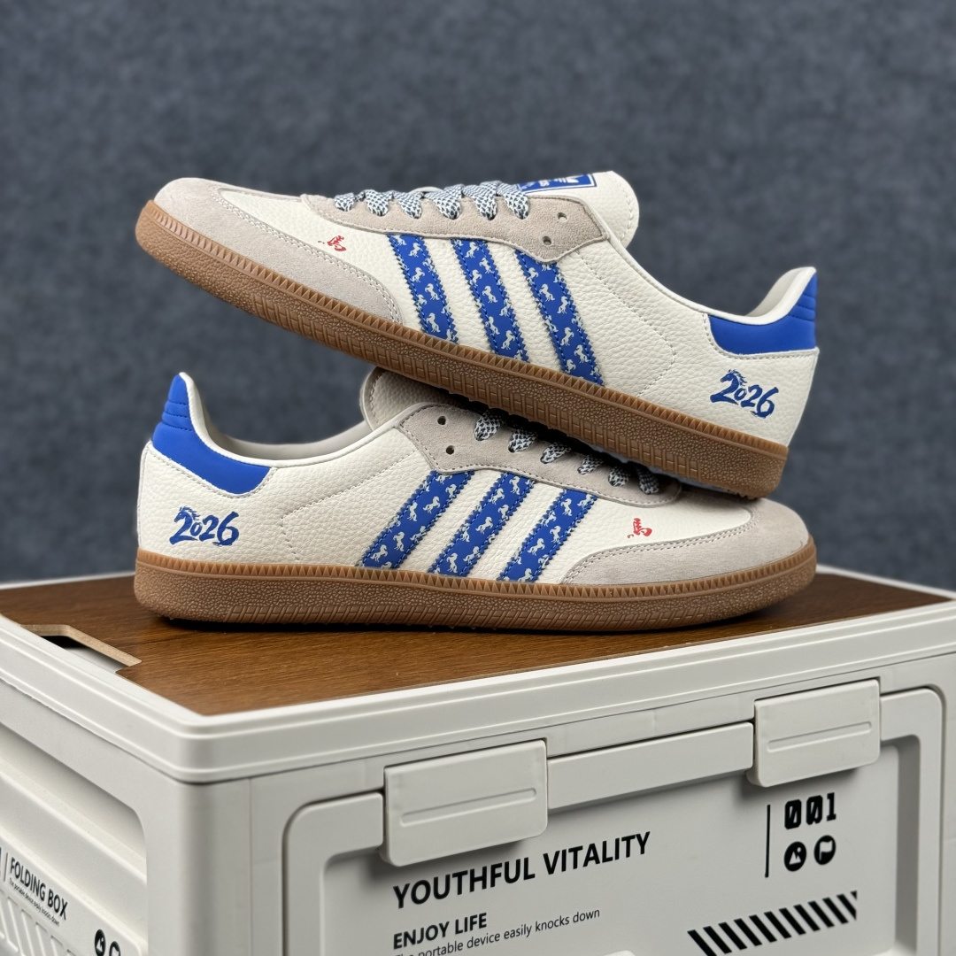 Adidas Handball Spezial Sanba 马年限定 JJ2614 阿迪达斯经典款 桑巴德训 复古休闲板鞋 Adidas Handball Spezial Sanba 马年限定 JJ2614 阿迪达斯经典款 桑巴德训 复古休闲板鞋