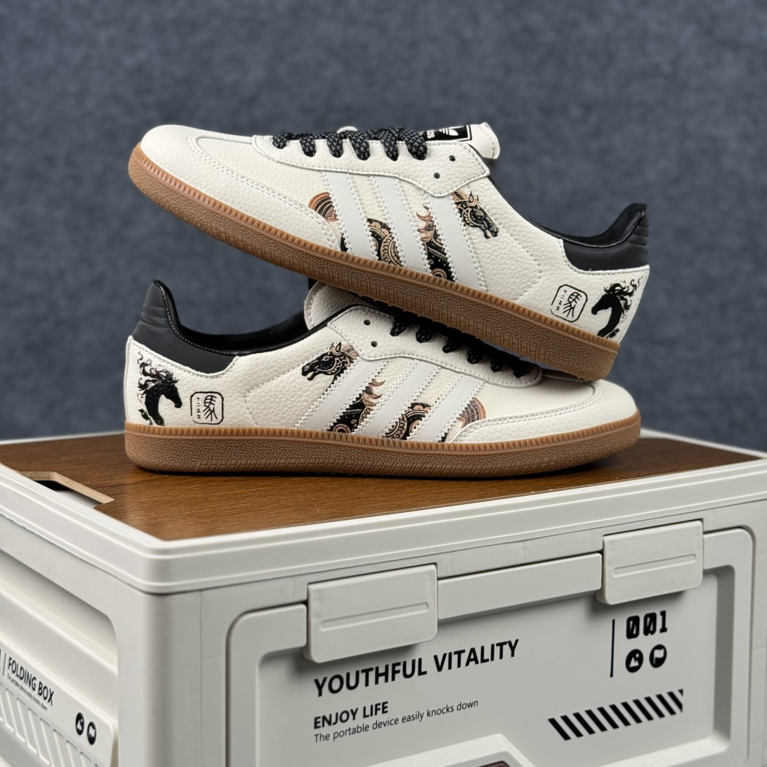 Adidas Handball Spezial Sanba 马年限定 JJ2616 阿迪达斯经典款 桑巴德训 复古休闲板鞋