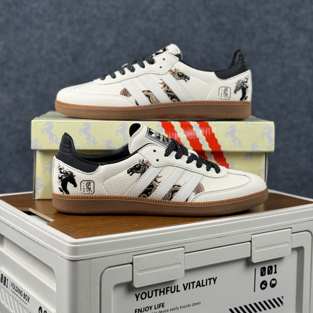 Adidas Handball Spezial Sanba 马年限定 JJ2616 阿迪达斯经典款 桑巴德训 复古休闲板鞋