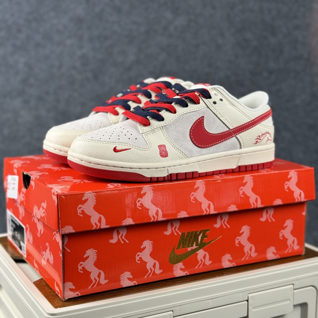 Nike Dunk Low Retro 马年限定 周年高端定制 低帮休闲板鞋 DX2688-013 Nike Dunk Low Retro 马年限定 周年高端定制 低帮休闲板鞋 DX2688-013