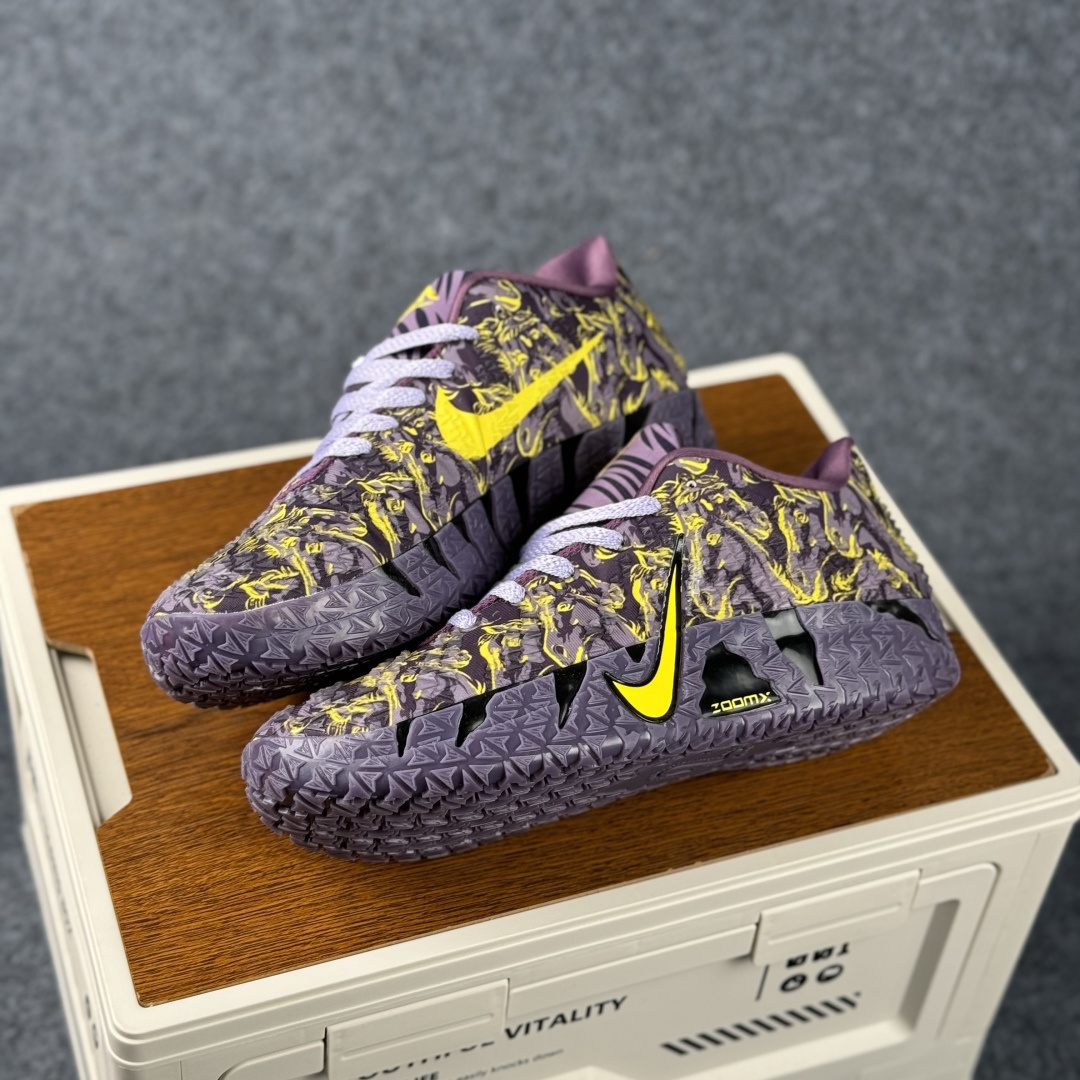 Nike Zoom 实战篮球鞋「紫电熔岩」 把球场变成你的紫色战场 HF2794-011