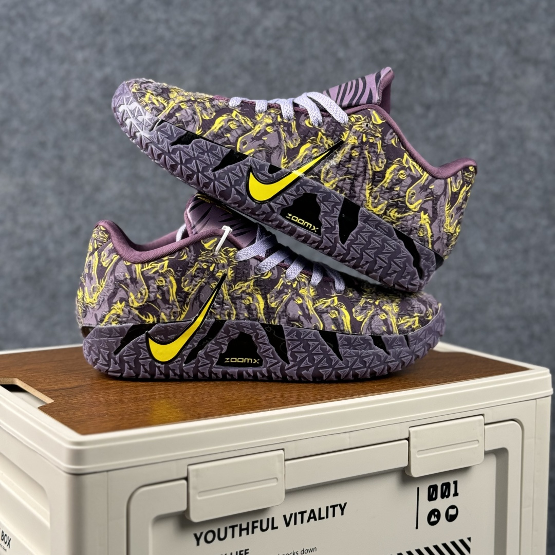 Nike Zoom 实战篮球鞋「紫电熔岩」 把球场变成你的紫色战场 HF2794-011