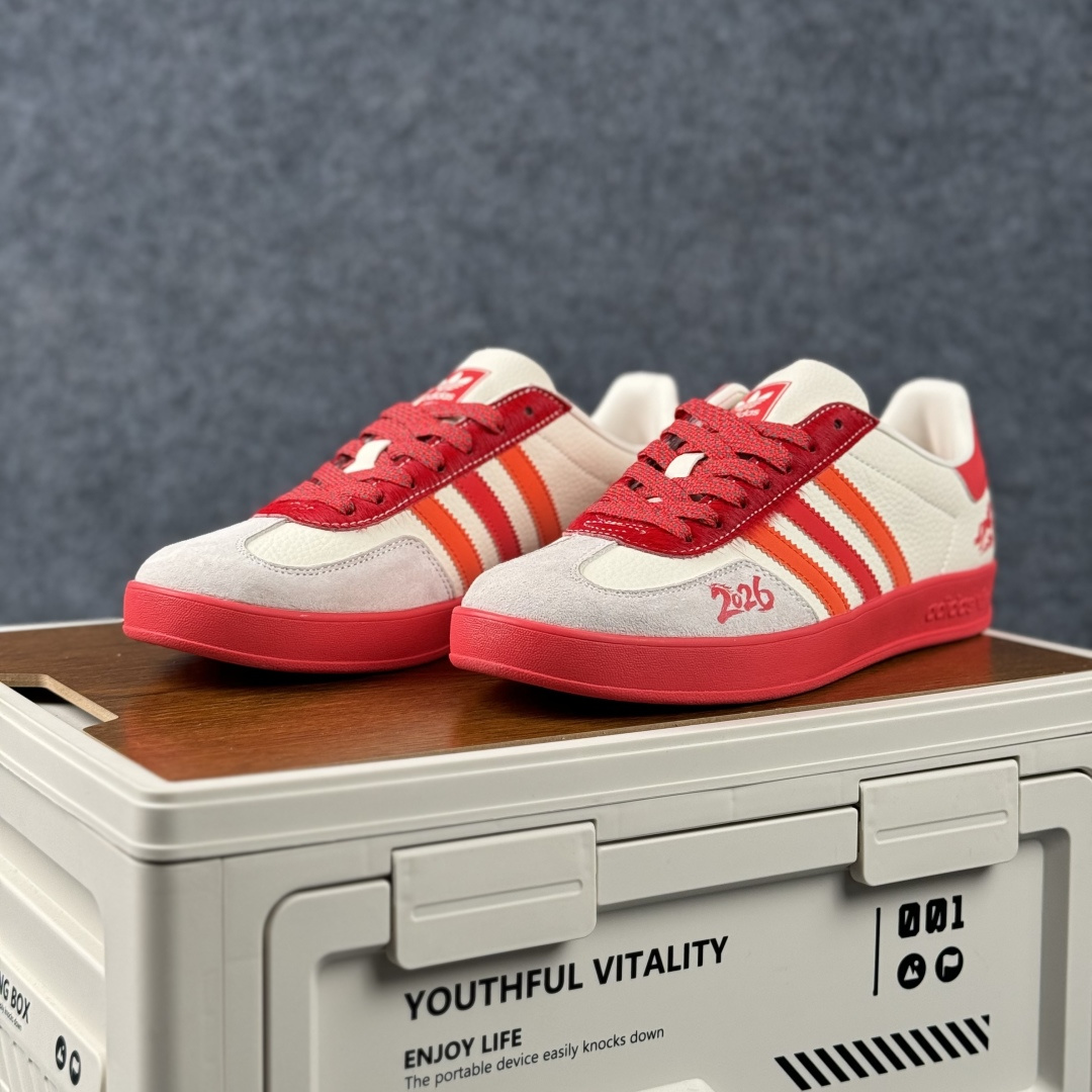 Adidas Handball Spezial Sanba 马年限定 JJ2604 阿迪达斯经典款 桑巴德训 复古休闲板鞋 Adidas Handball Spezial Sanba 马年限定 JJ2604 阿迪达斯经典款 桑巴德训 复古休闲板鞋