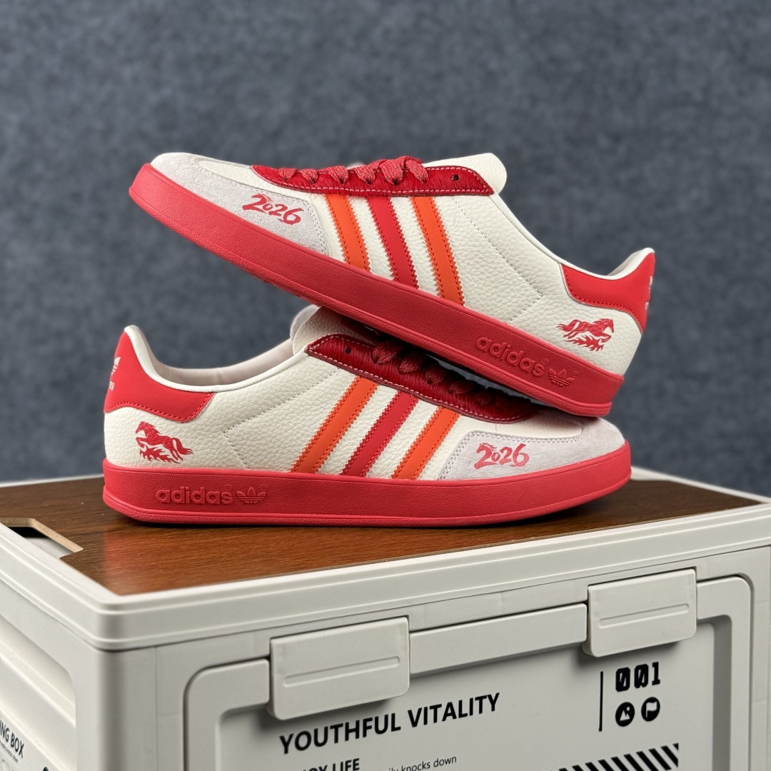 Adidas Handball Spezial Sanba 马年限定 JJ2604 阿迪达斯经典款 桑巴德训 复古休闲板鞋 Adidas Handball Spezial Sanba 马年限定 JJ2604 阿迪达斯经典款 桑巴德训 复古休闲板鞋