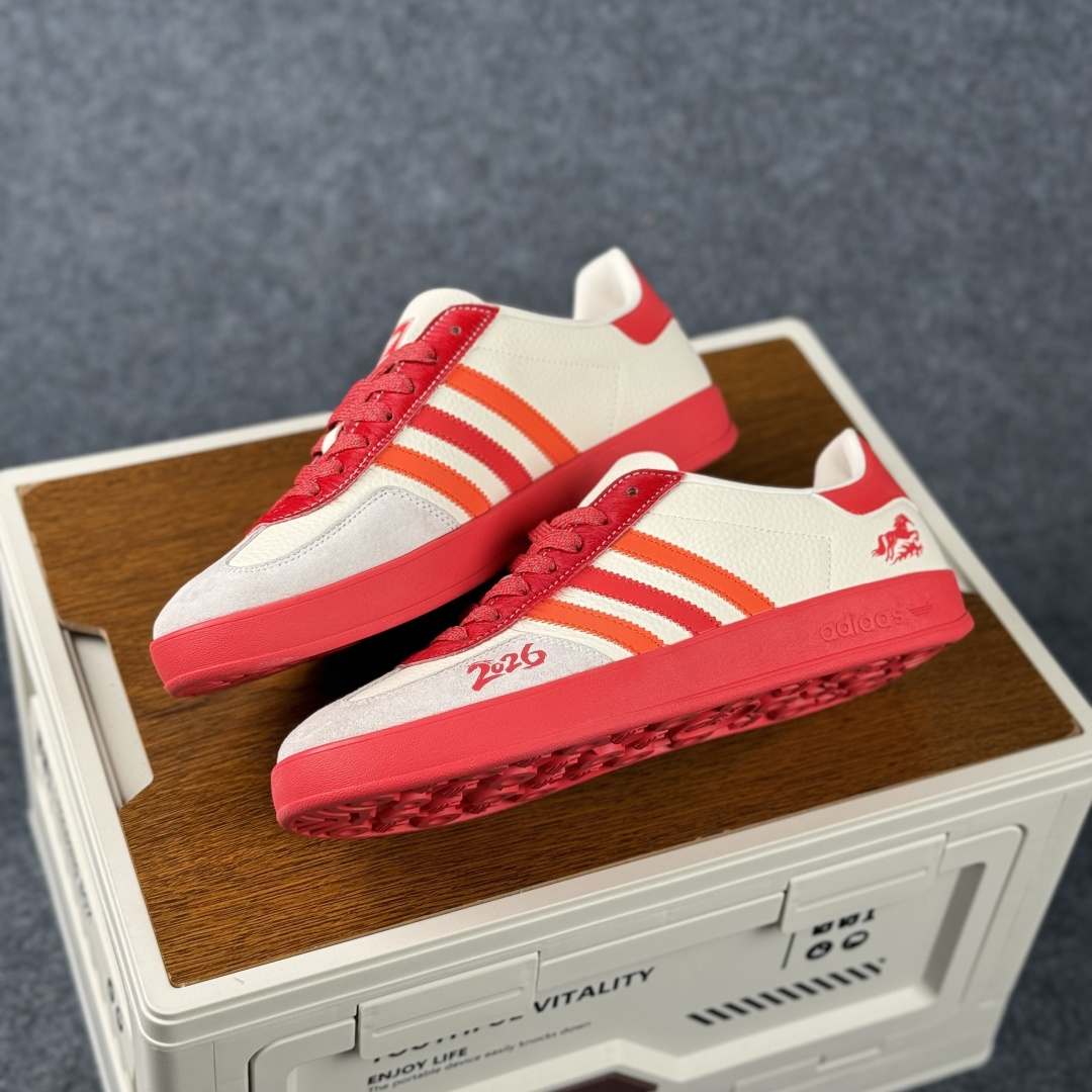 Adidas Handball Spezial Sanba 马年限定 JJ2604 阿迪达斯经典款 桑巴德训 复古休闲板鞋 Adidas Handball Spezial Sanba 马年限定 JJ2604 阿迪达斯经典款 桑巴德训 复古休闲板鞋