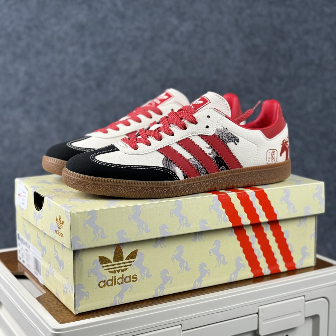 Adidas Handball Spezial Sanba 马年限定 LX0901 阿迪达斯经典款 桑巴德训 复古休闲板鞋-Top High Quatity Cheap Sneakers Fashion Clothing Clothes Bags handbags Shoes of all Brand wholesale With The best Quality And Beautiful Price from China Factory Chinese suppliers wholesaler seller Adidas Handball Spezial Sanba 马年限定 LX0901 阿迪达斯经典款 桑巴德训 复古休闲板鞋
