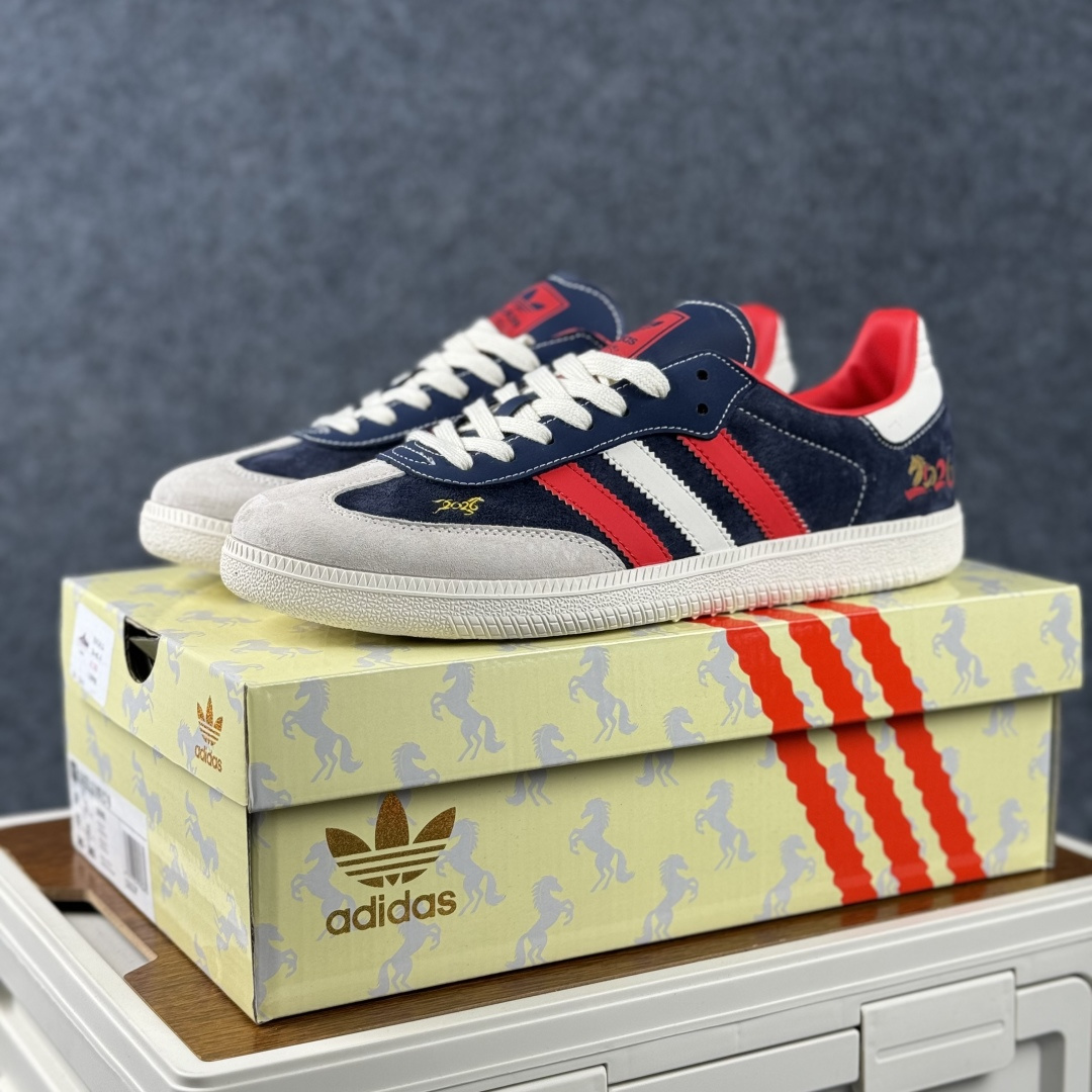 Adidas Handball Spezial Sanba 马年限定 LX0908 阿迪达斯经典款 桑巴德训 复古休闲板鞋-Top High Quatity Cheap Sneakers Fashion Clothing Clothes Bags handbags Shoes of all Brand wholesale With The best Quality And Beautiful Price from China Factory Chinese suppliers wholesaler seller Adidas Handball Spezial Sanba 马年限定 LX0908 阿迪达斯经典款 桑巴德训 复古休闲板鞋