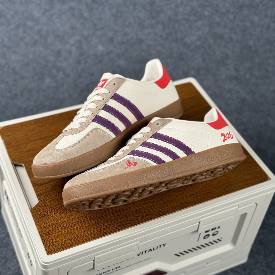 Adidas Handball Spezial Sanba 马年限定 ZH2597 阿迪达斯经典款 桑巴德训 复古休闲板鞋 Adidas Handball Spezial Sanba 马年限定 ZH2597 阿迪达斯经典款 桑巴德训 复古休闲板鞋
